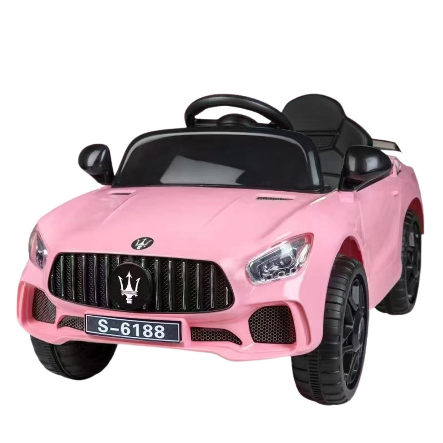 Auto Electrico Bateria Juguete Sedan 6188 Rosa-0