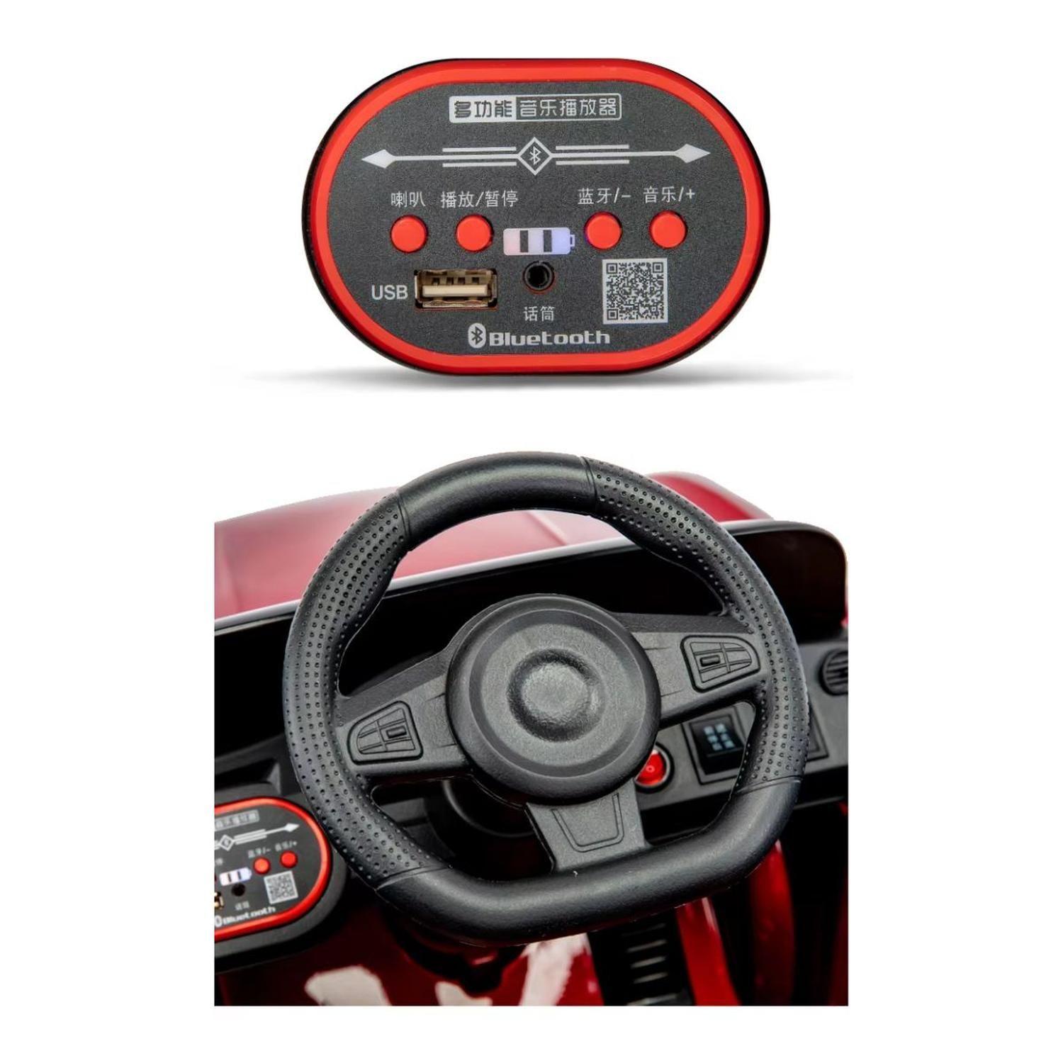Auto Electrico Bateria Juguete Sedan 6188 Rosa-1