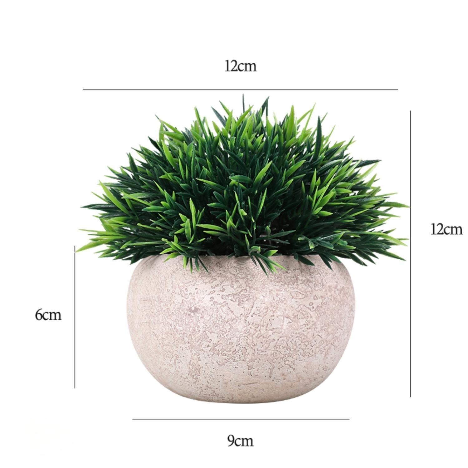 Plantas Artificiales Con Macetero Decoracion 3 Unidades-1