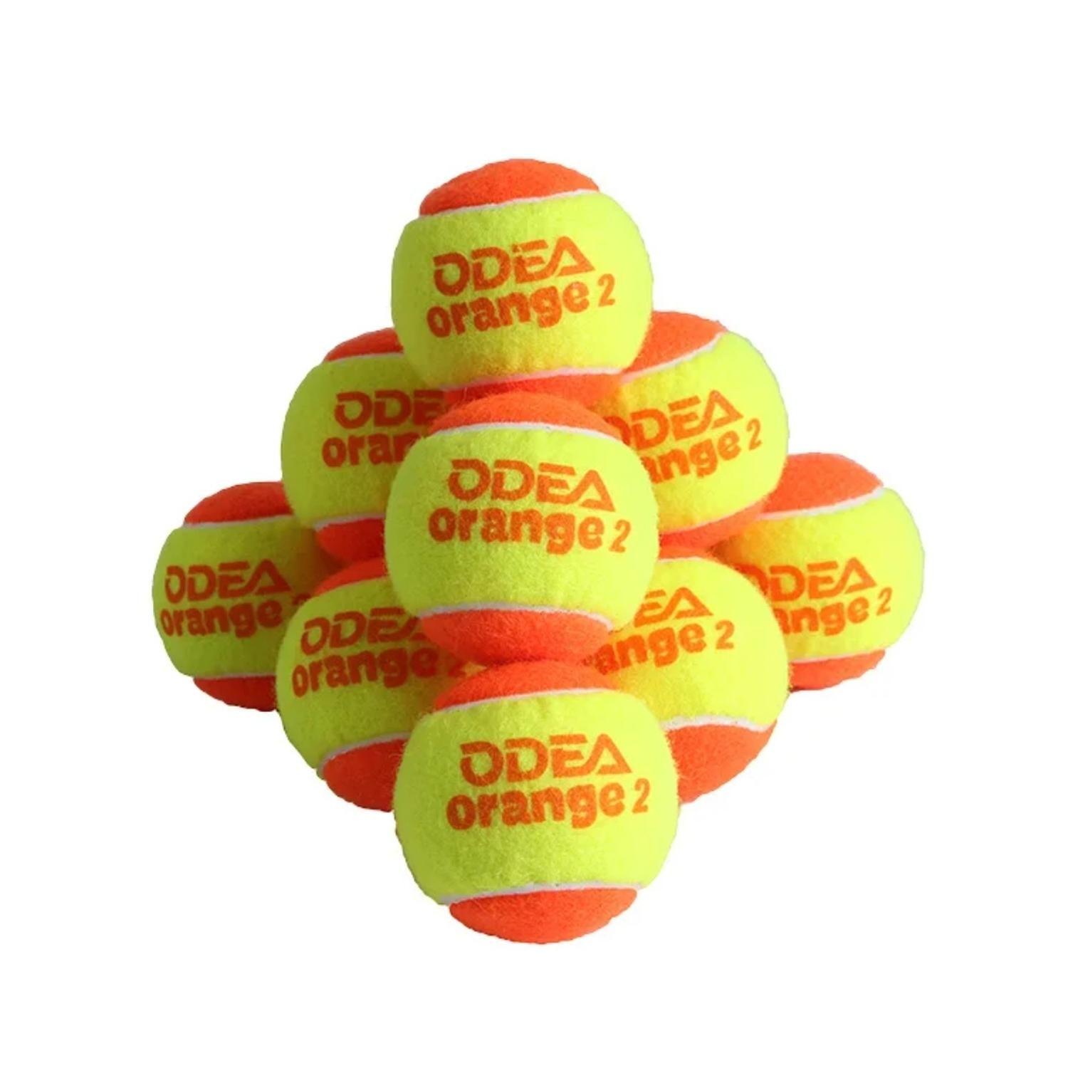 Pack De 48 Pelotas De Tenis Cancha Naranja. Odea-4
