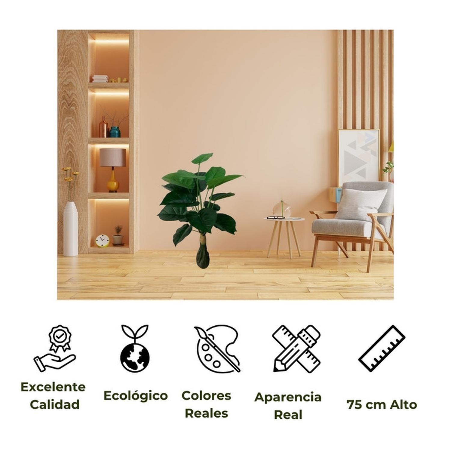 Planta Artificial Decorativa Interior 75 cm de Alto-2