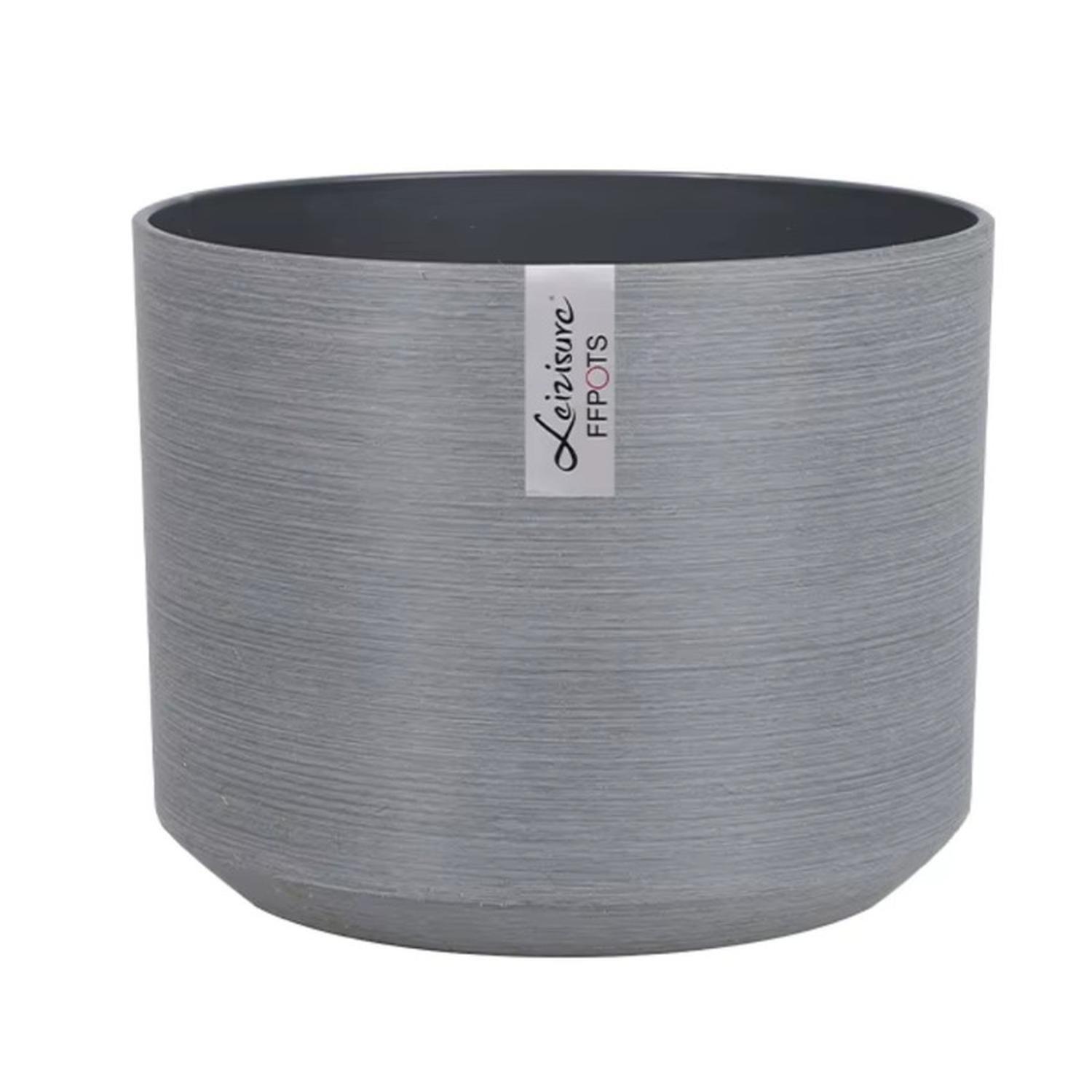Macetero Grande Plastico Resistente Simil Piedra 43X43X43Cm-3