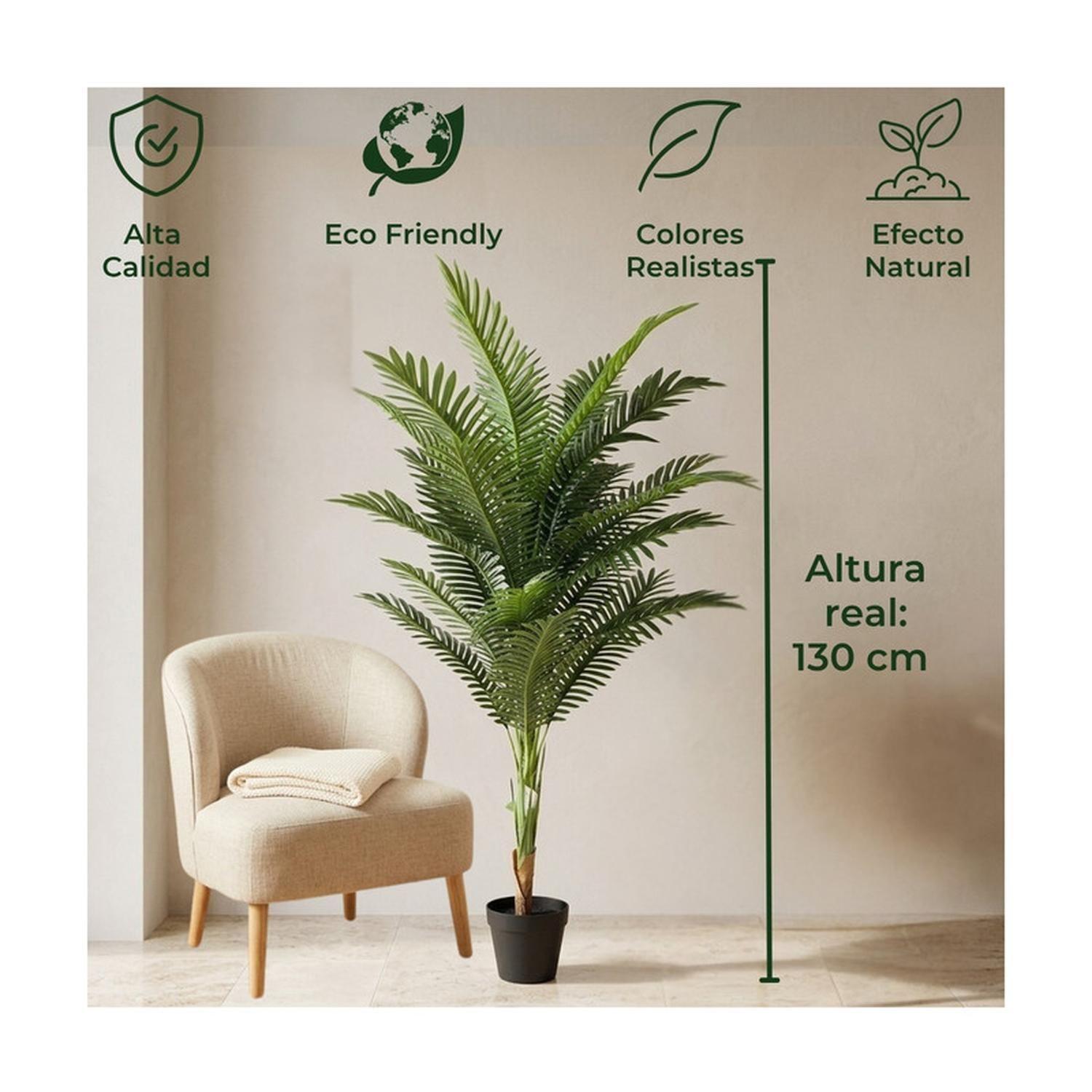 Planta Artificial Palmera Areca Decorativa 130 cm-3