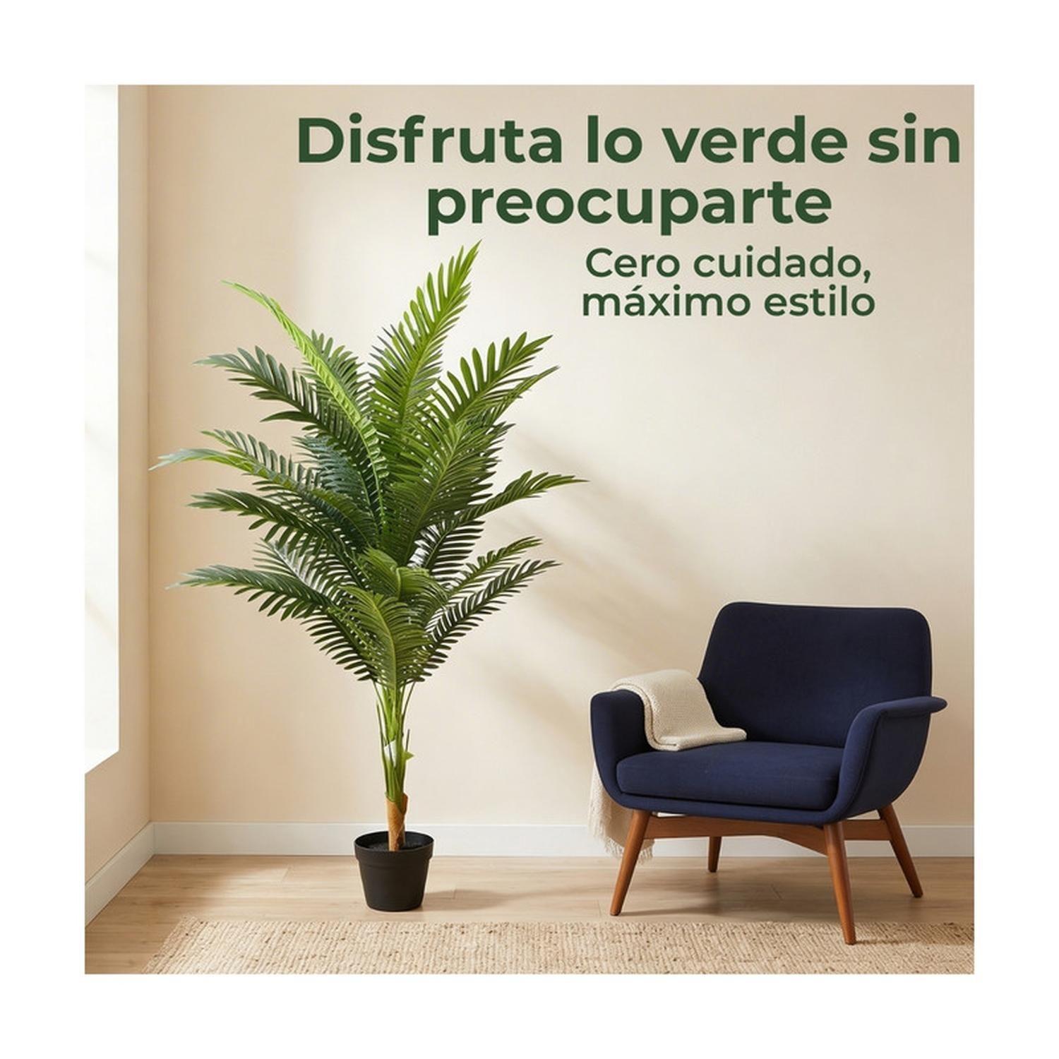 Planta Artificial Palmera Areca Decorativa 130 cm-5
