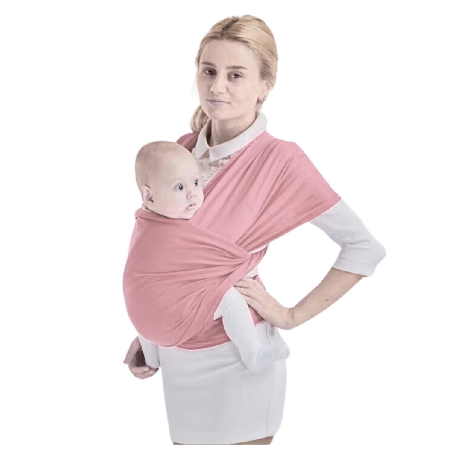 Fular Semielastico Portabebe Rosa Claro-1