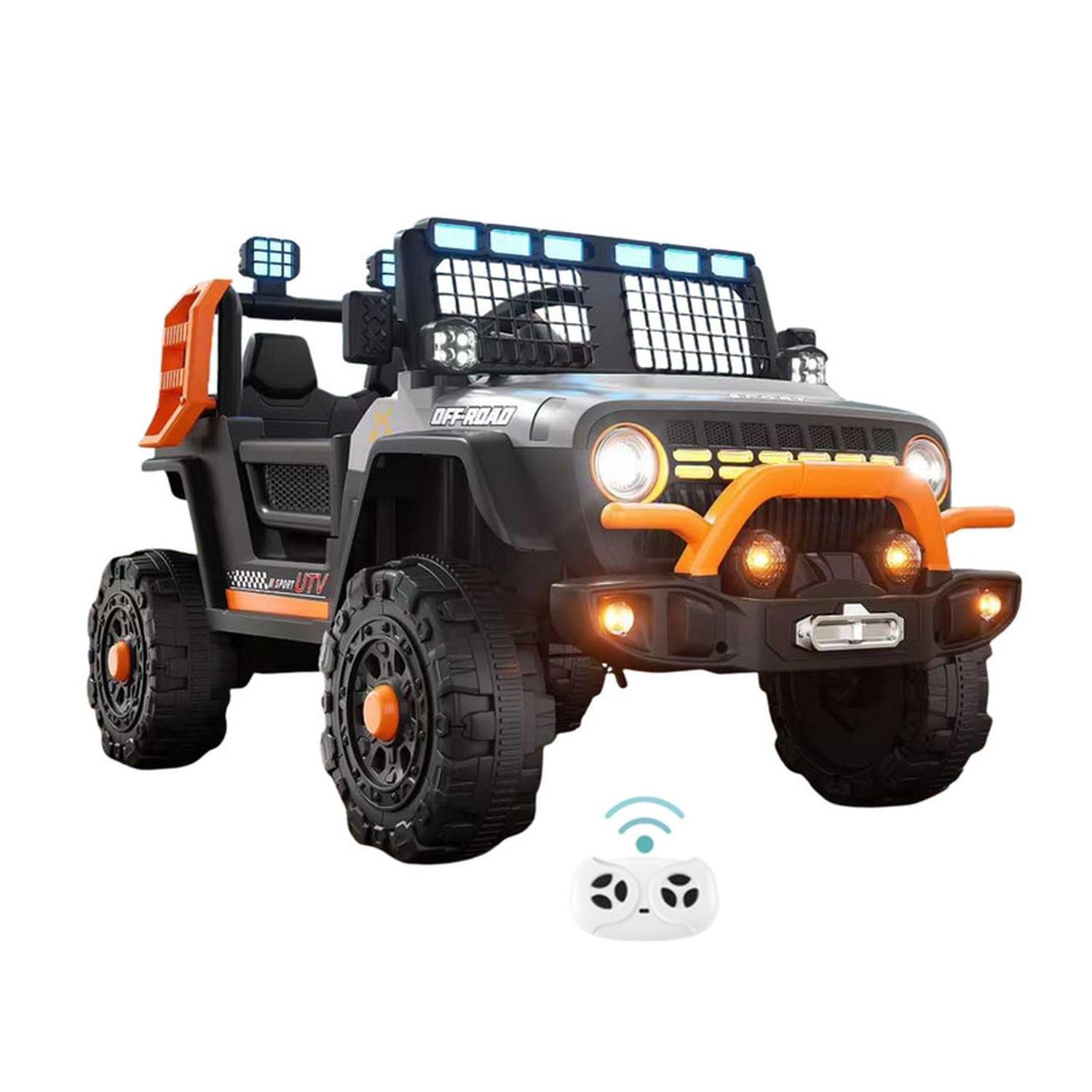 Auto Eléctrico Infantil Jeep Blaze Batería Control Gris-0