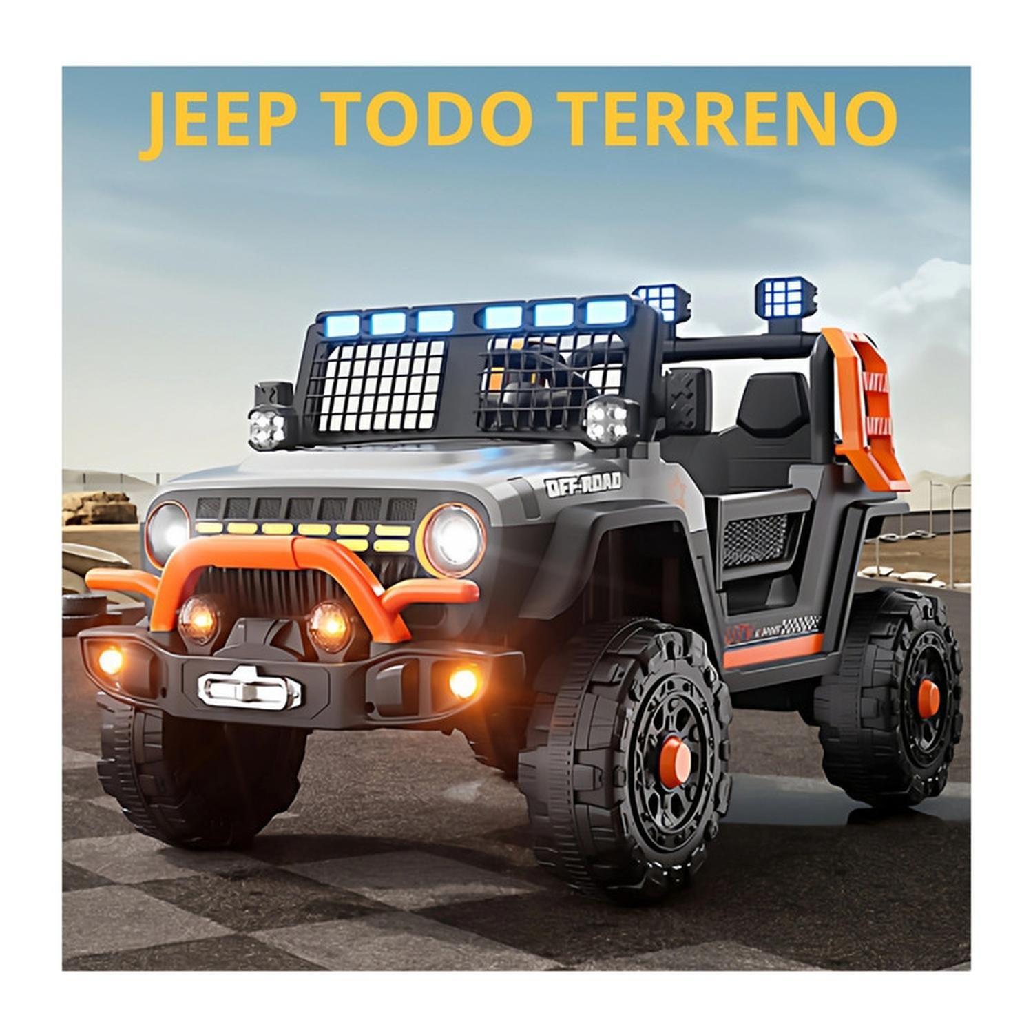 Auto Eléctrico Infantil Jeep Blaze Batería Control Gris-3