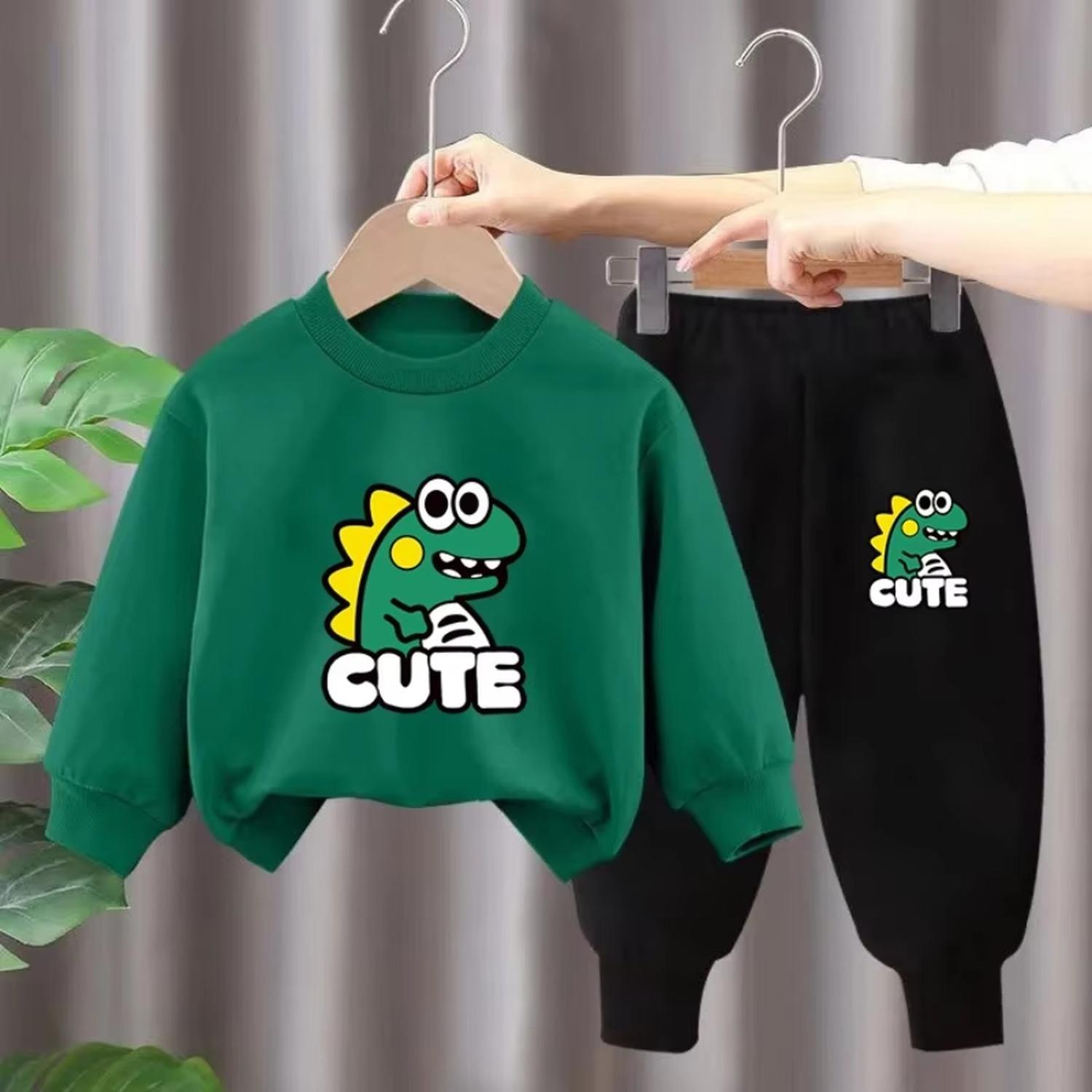 Buzo Niño Infantil Algodon Poleron Pantalon Dino-1