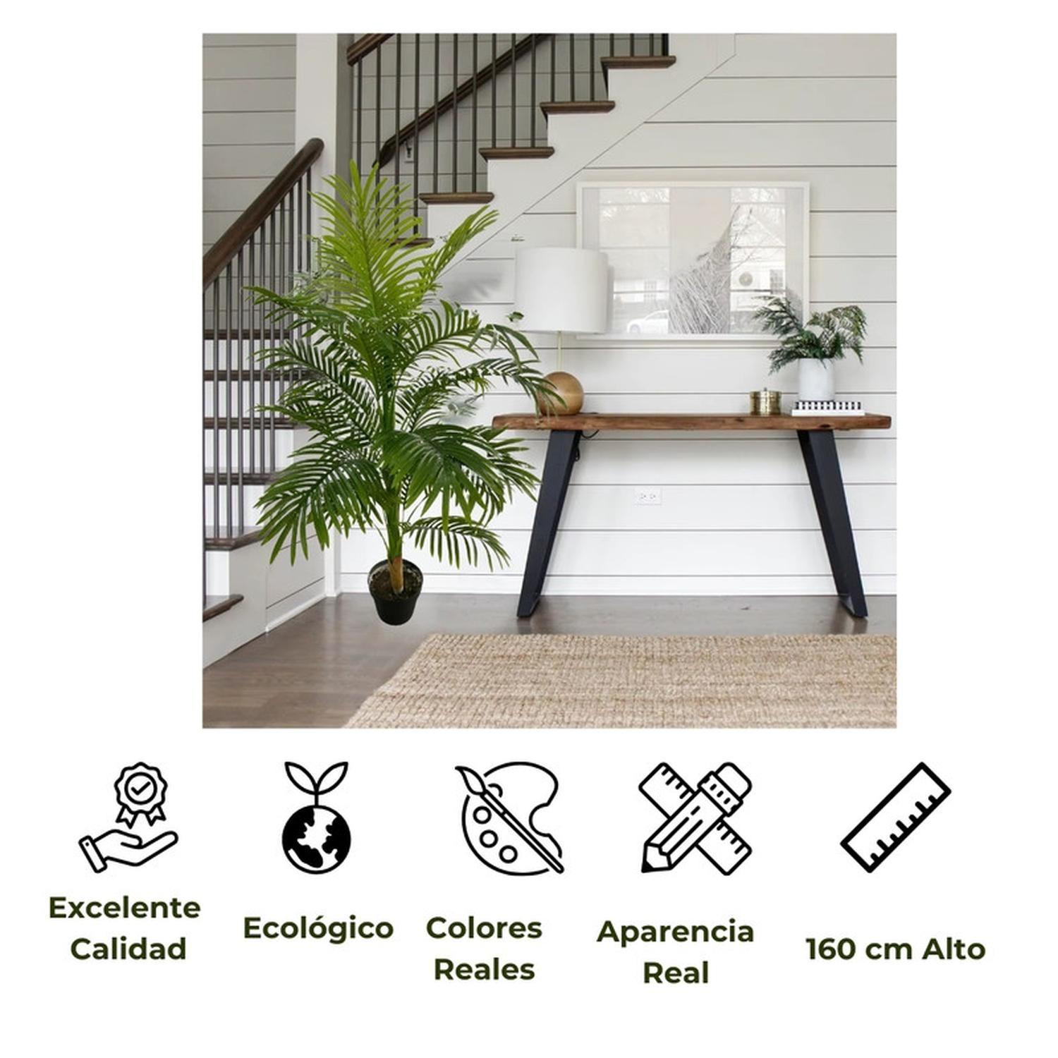 Planta Artificial De 160 Cm Tipo Palmera + Macetero-2