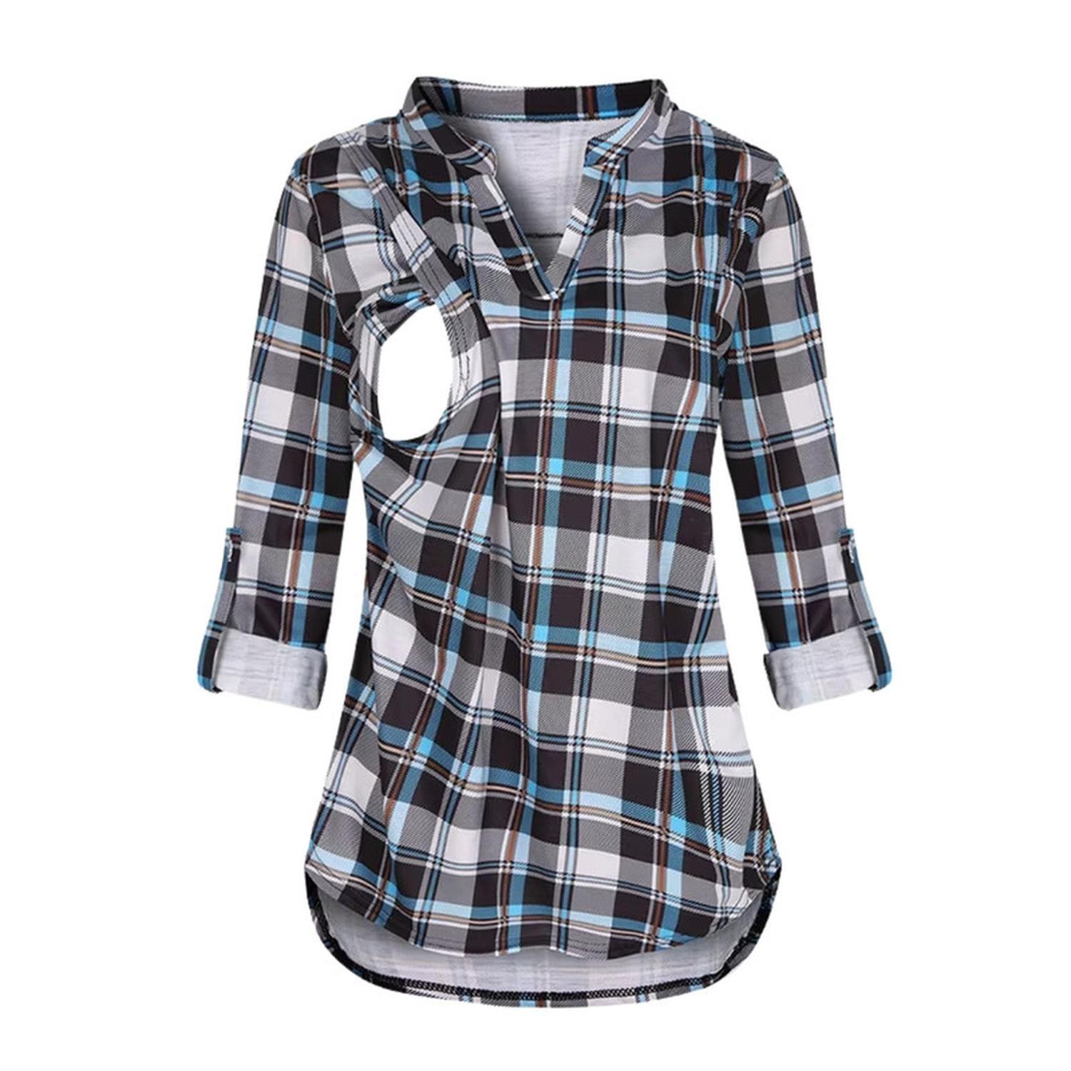 Polera Lactancia Maternidad Camisa Manga Larga-0