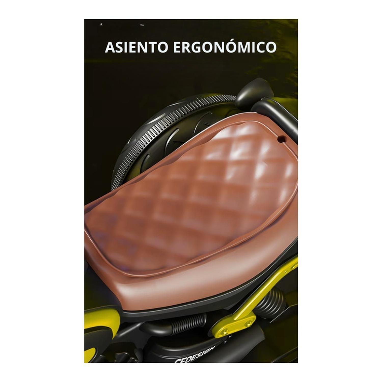 Moto Juguete Auto Electrico Infantil Bateria M818 Amarilla-4