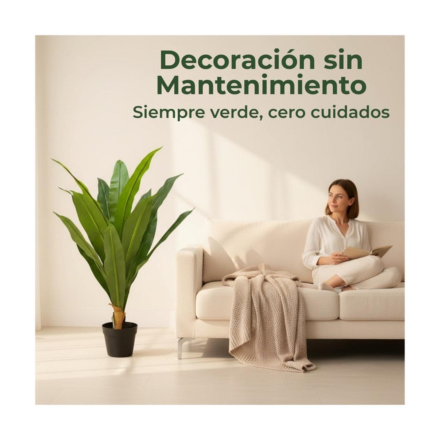 Planta Artificial Dracaena Hojas Largas 90 cm-5