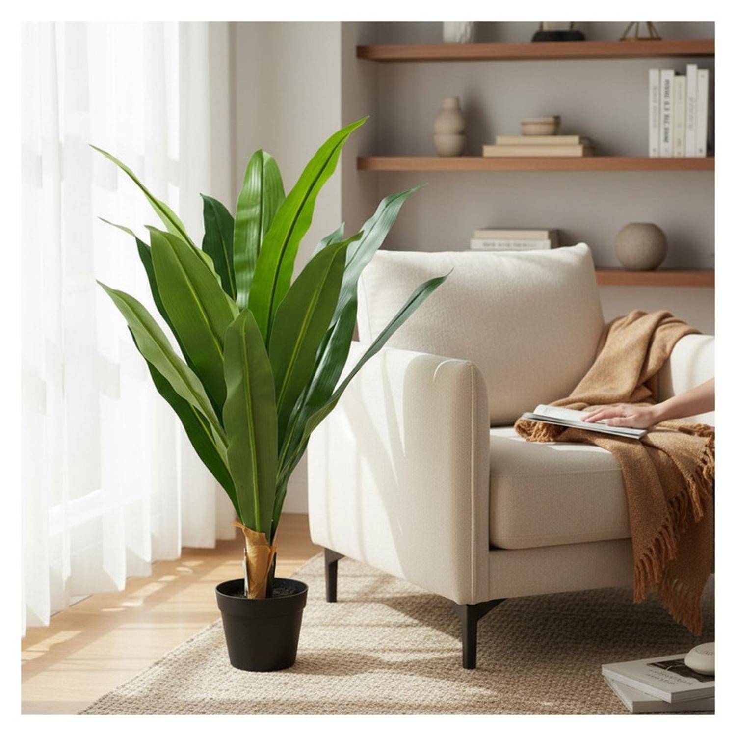 Planta Artificial Dracaena Hojas Largas 90 cm-7