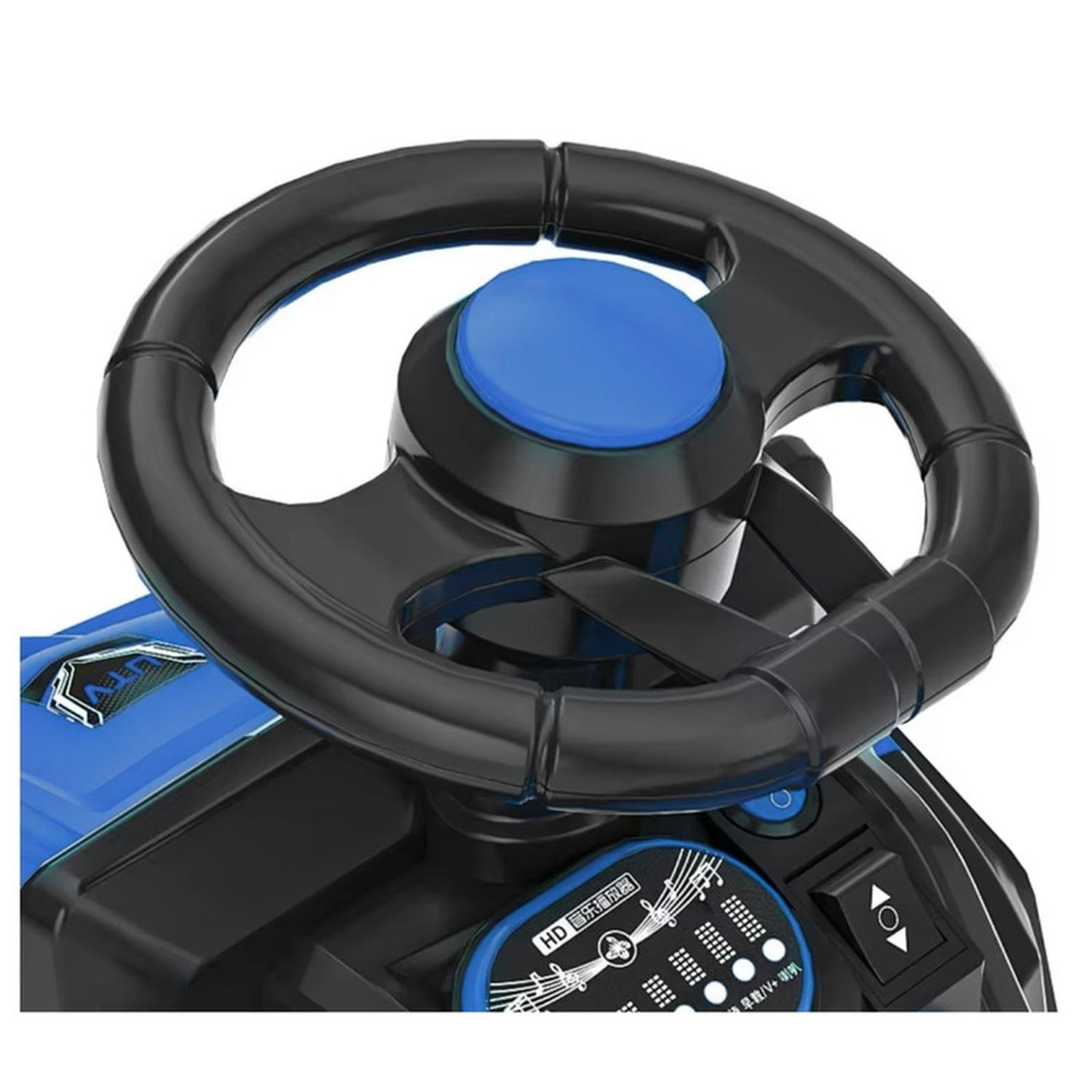 Moto Electrica Bateria Jeep Niño Luces Y Sonido 1166 Azul-6