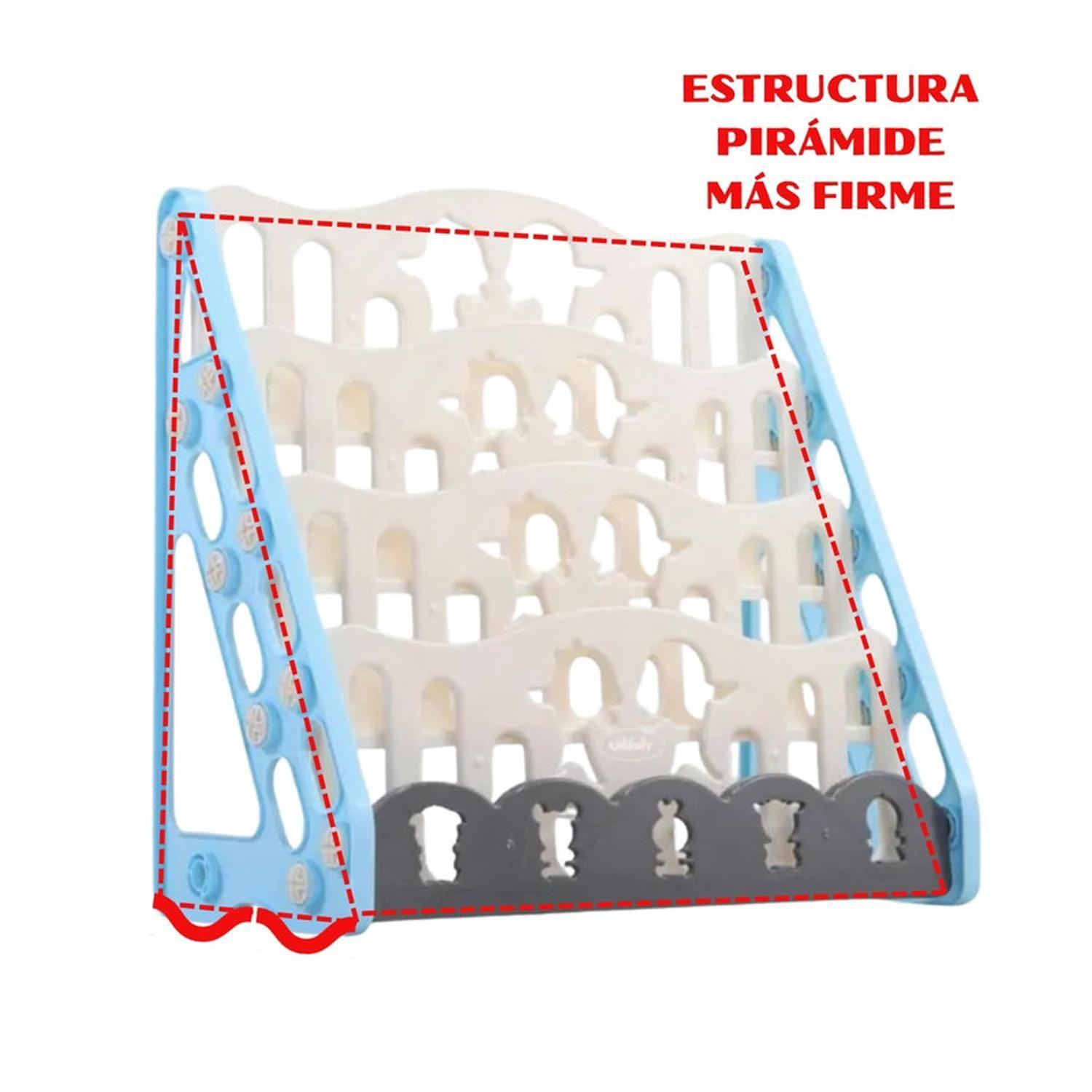 Biblioteca Infantil Estante Organizador Libros 4 Niveles-4