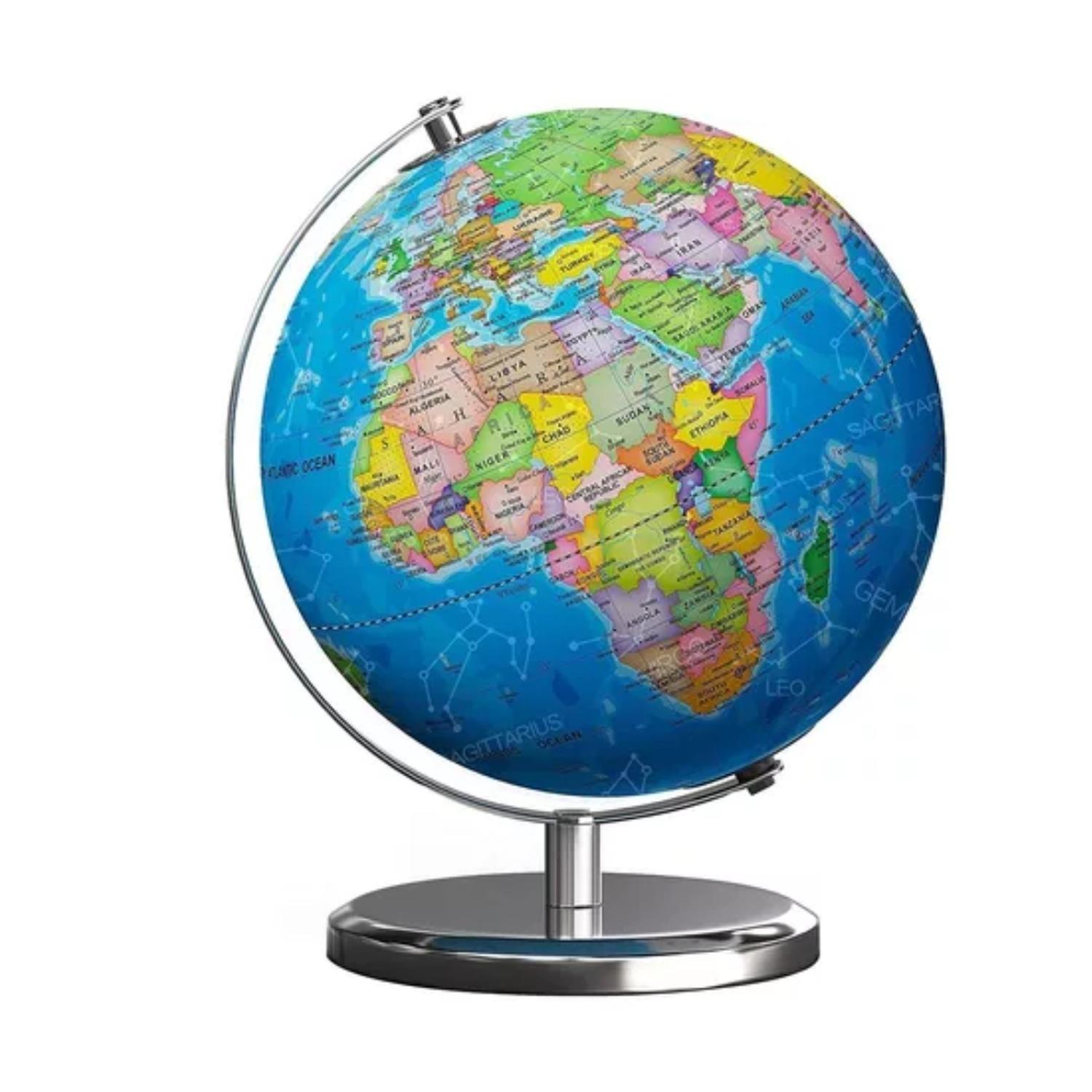 Globo Terráqueo Político Esp. Soporte Metálico 20cm-0