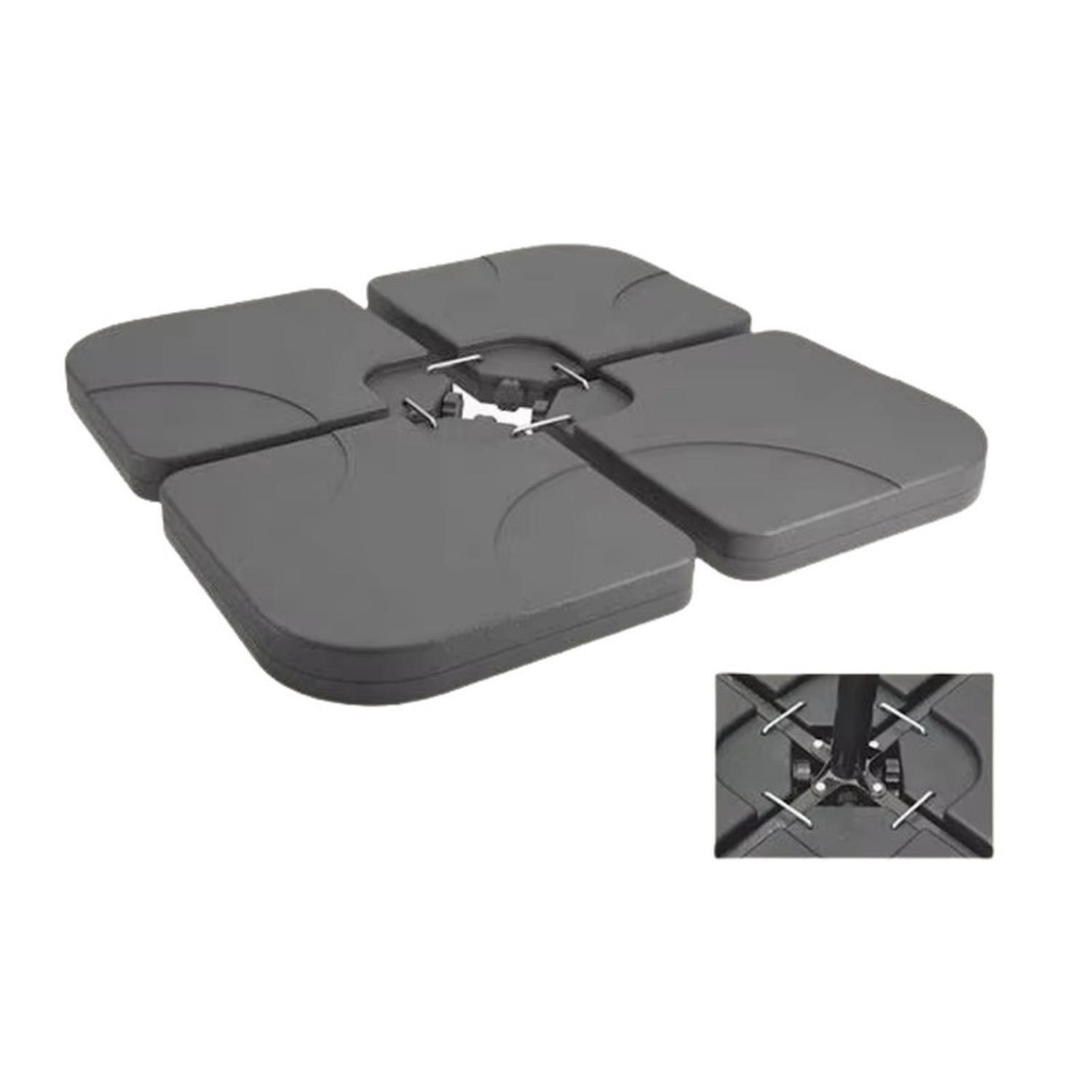Base Para Quitasol. Resina. 60 Kg Con Relleno.-2