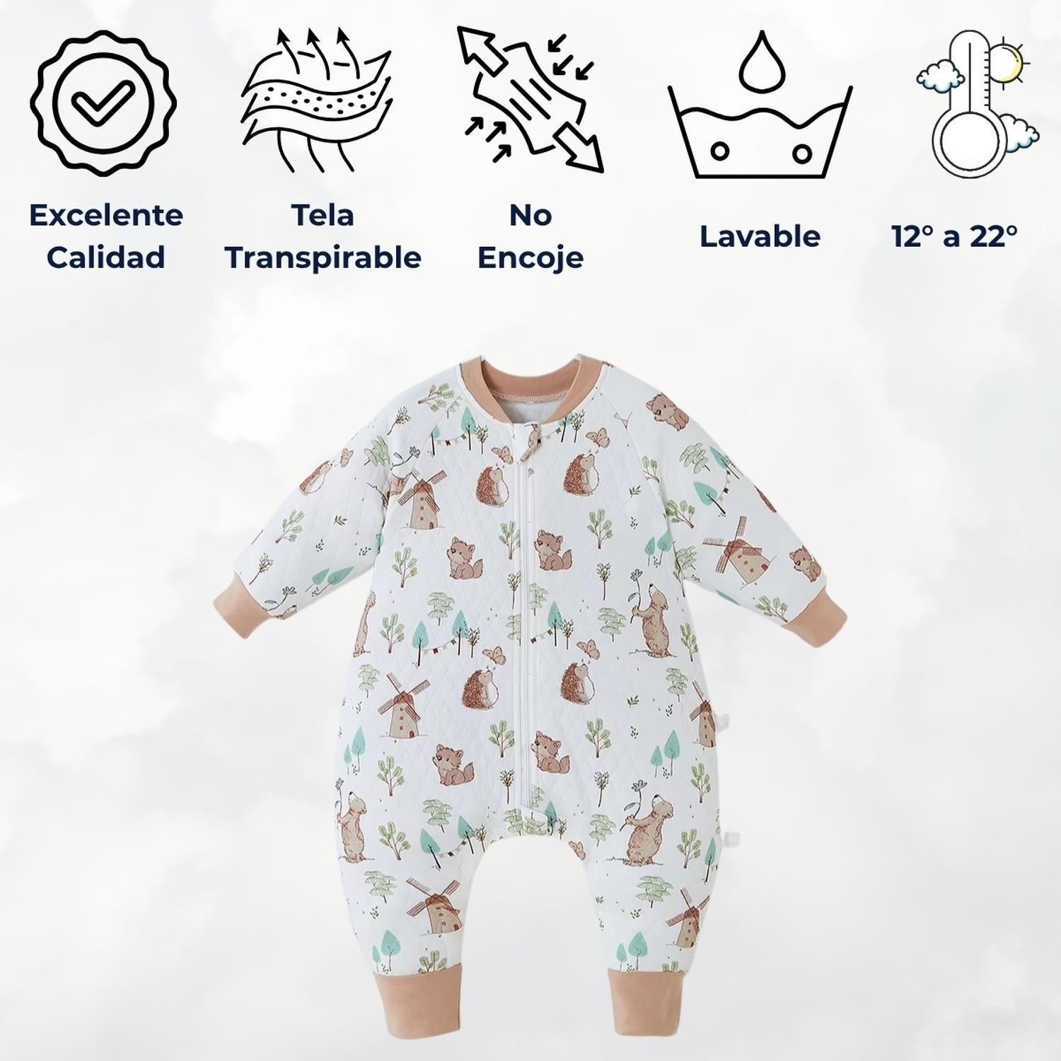 Saquito De Dormir Pijama Bebe Tog 1.5 Con Pie y Brazos-3