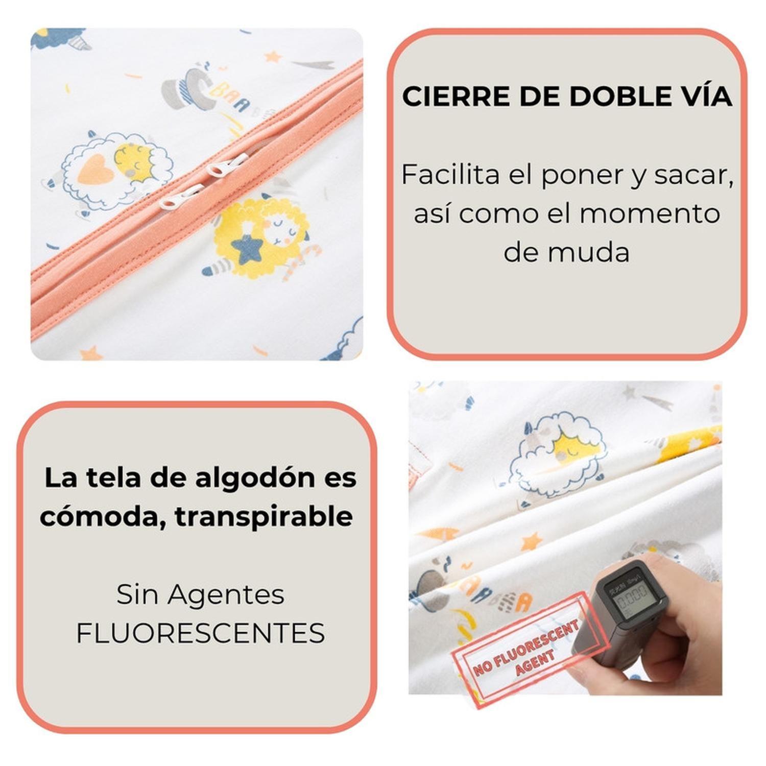 Saquito De Dormir Bebe Pijama Algodon Tog 1.0 Ovetitas-2