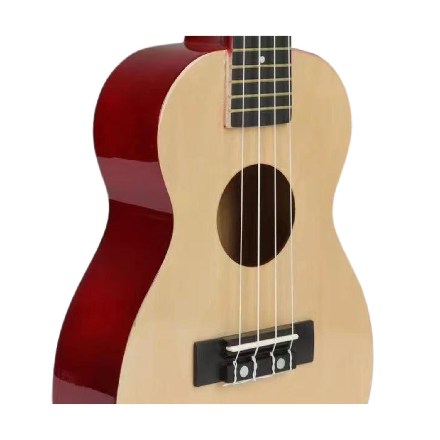 Ukelele 23". Incluye Funda. Color Madera-2