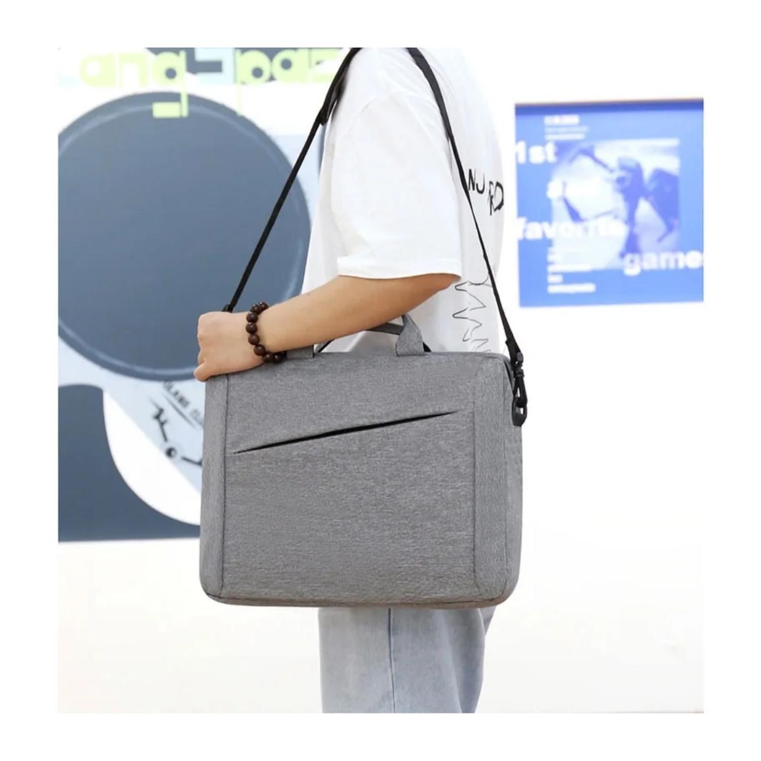 Bolso Para Notebook Color Gris. 15,6". 41X31X7Cm.-6