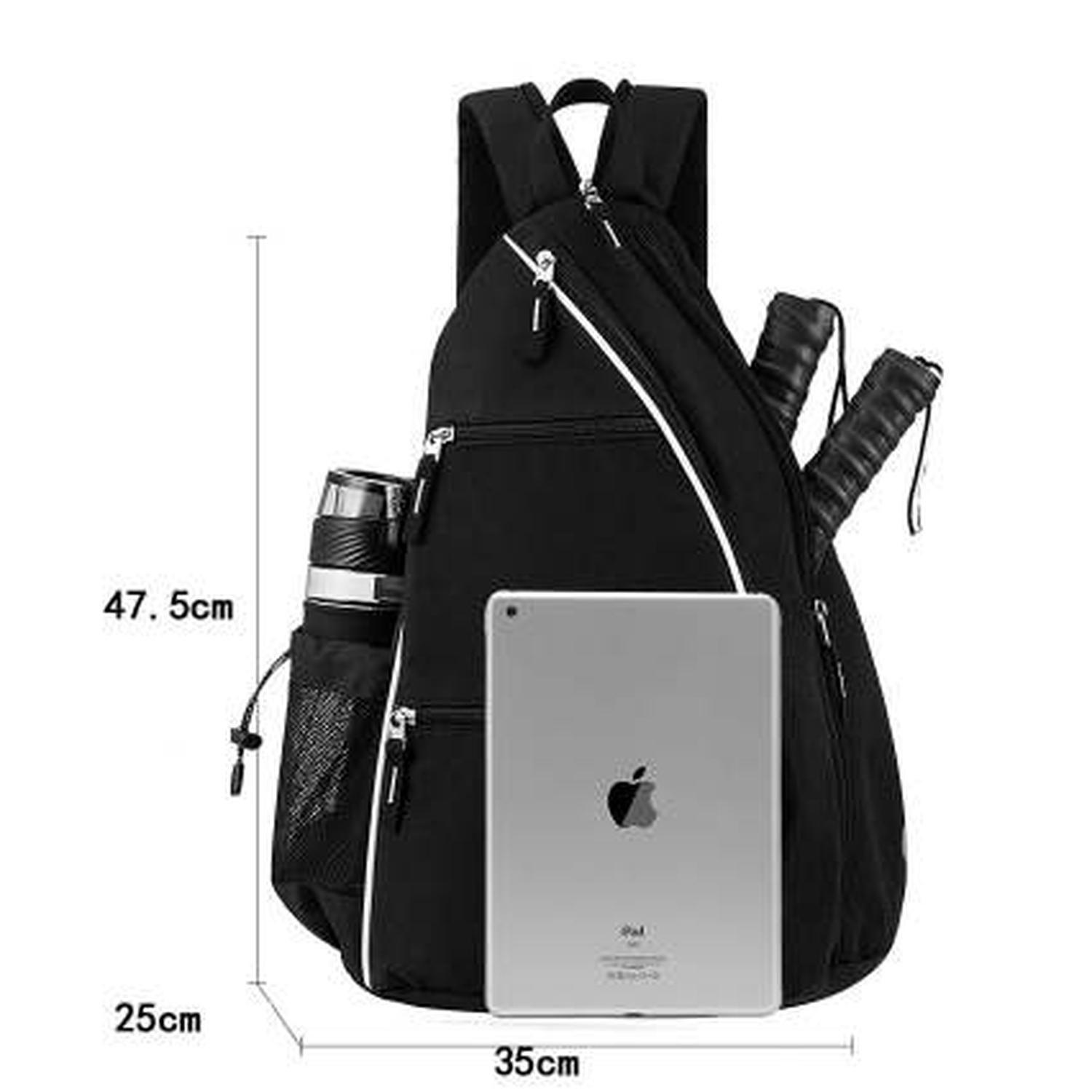 Bolso Mochila Paddle Tennis Diseño Negro-2