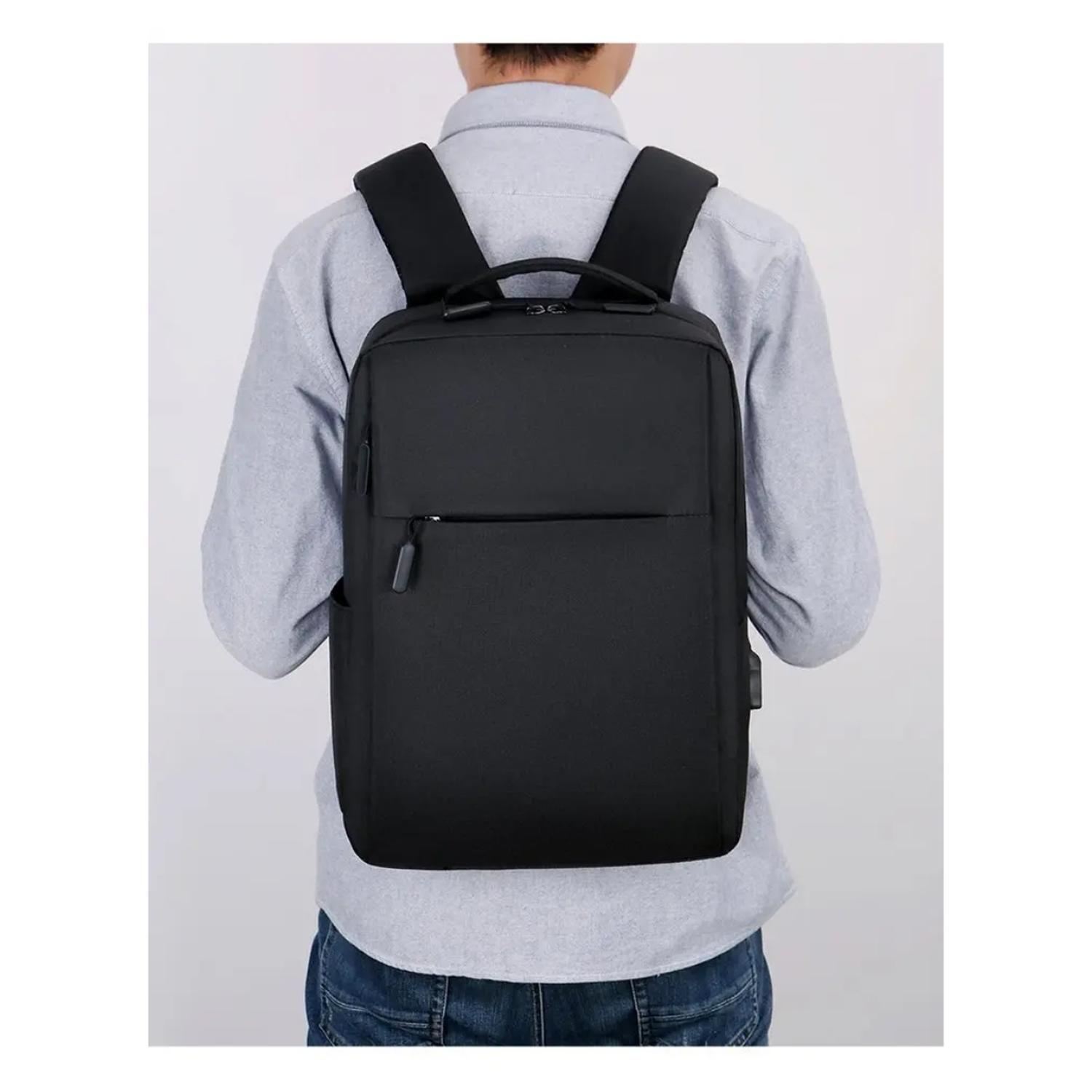 Mochila Notebook 15,6”. Notebook Multiuso. Negra-5