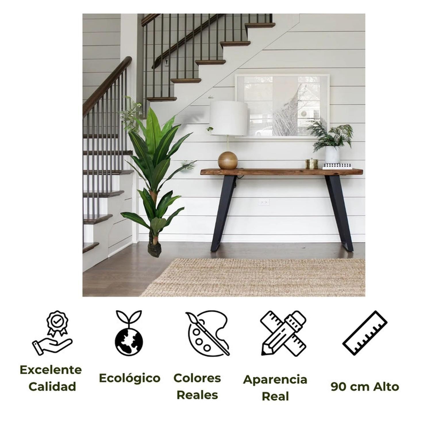 Planta Artificial De 90 Cm Tipo Banano Decorativa-3