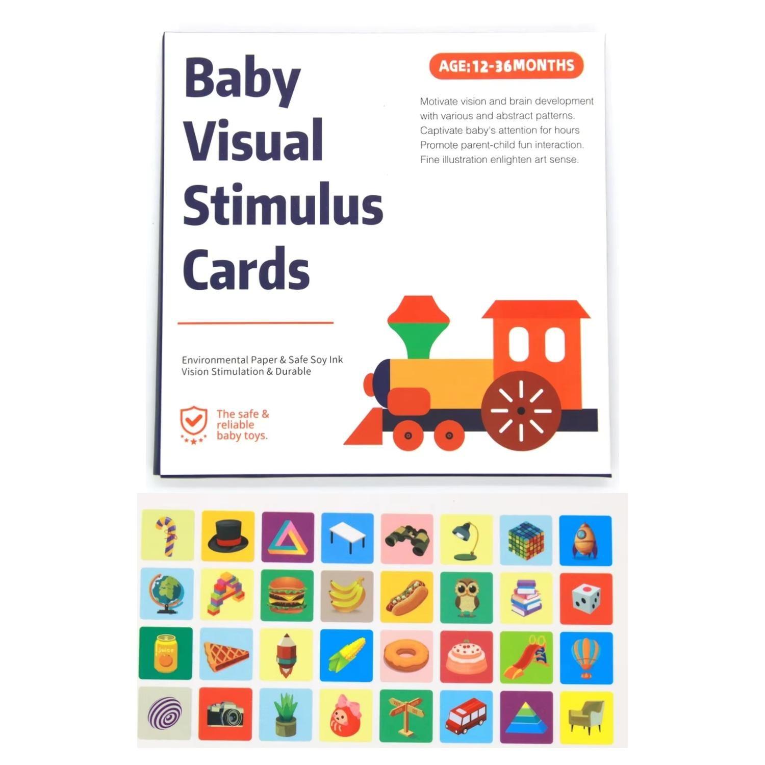 Tarjeta Estimulacion Visual Bebe Etapa 4 Alto Contraste-0