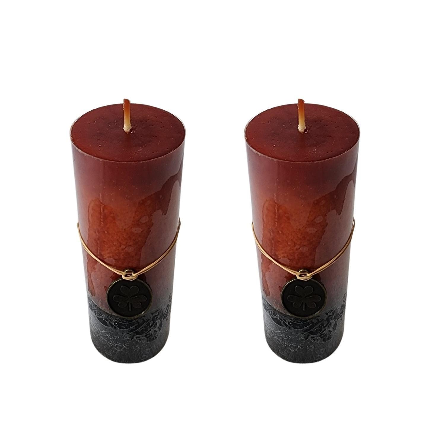 Vela Velon Cirio Alto 15cm. Aromatico Pack 2 Unidades Rojo-0