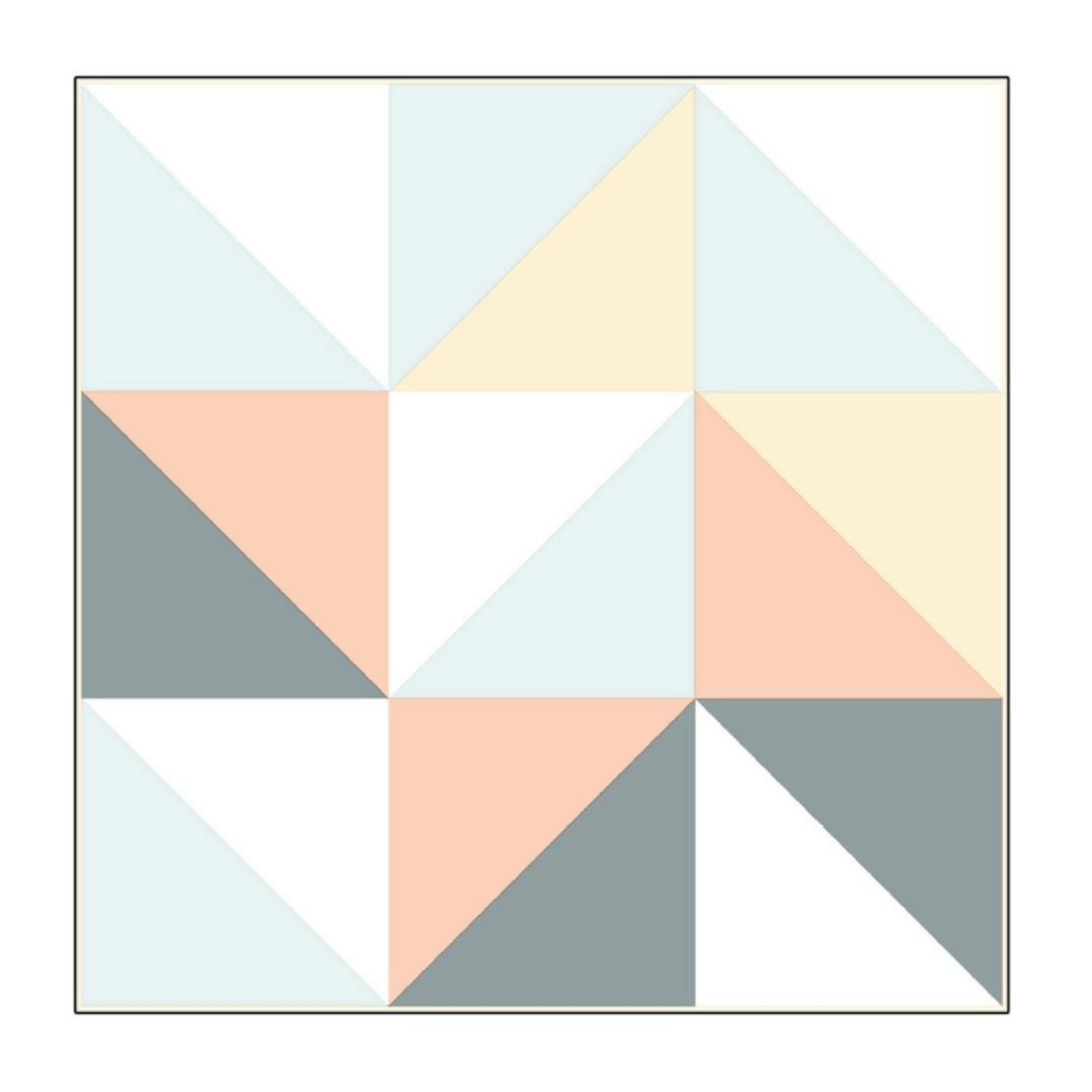 Piso Vinilico Adhesivo. Simil Ceramica. 0,9 M2. 0403-0