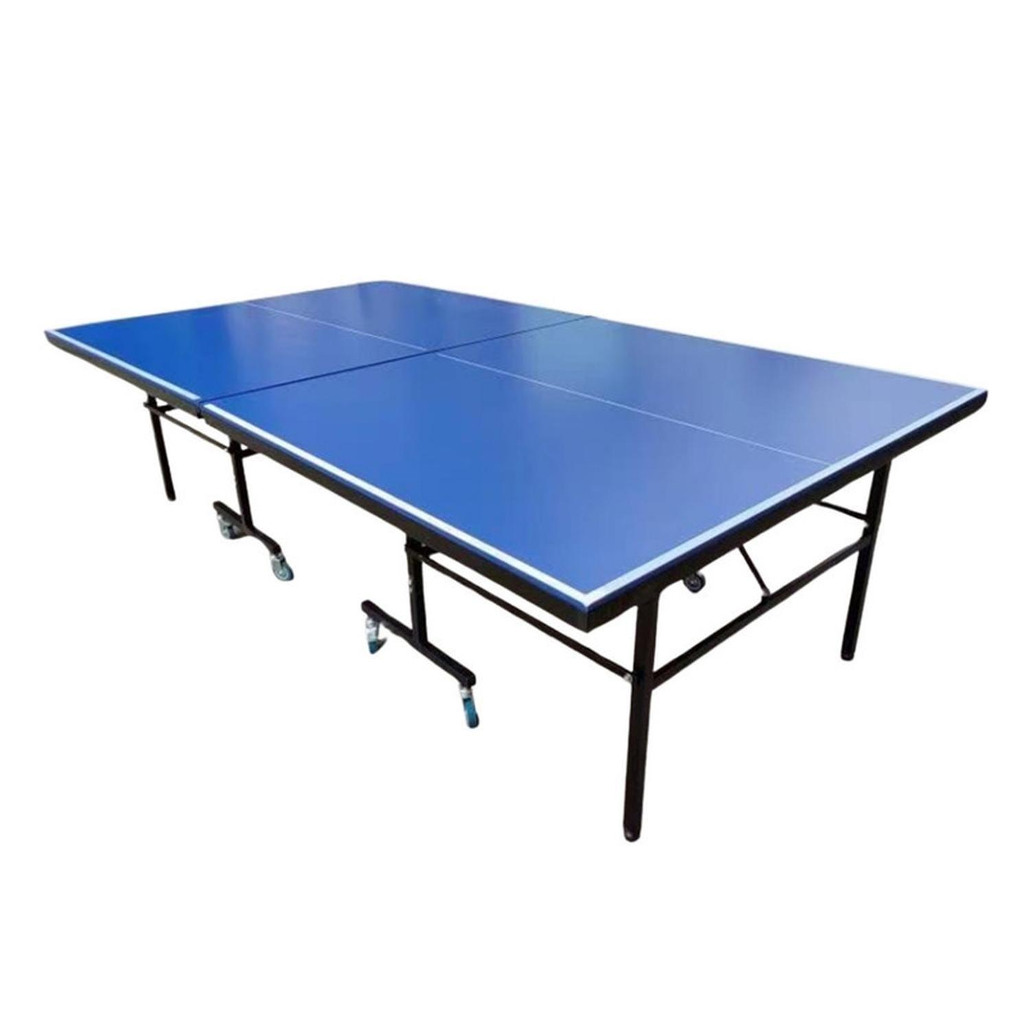 Mesa Ping Pong Exterior Plegable Ruedas Estructura De Acero-1