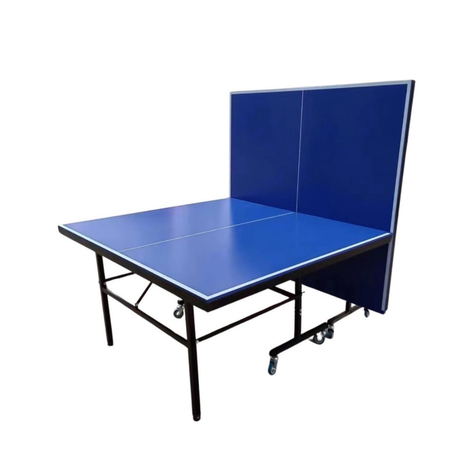 Mesa Ping Pong Exterior Plegable Ruedas Estructura De Acero-2