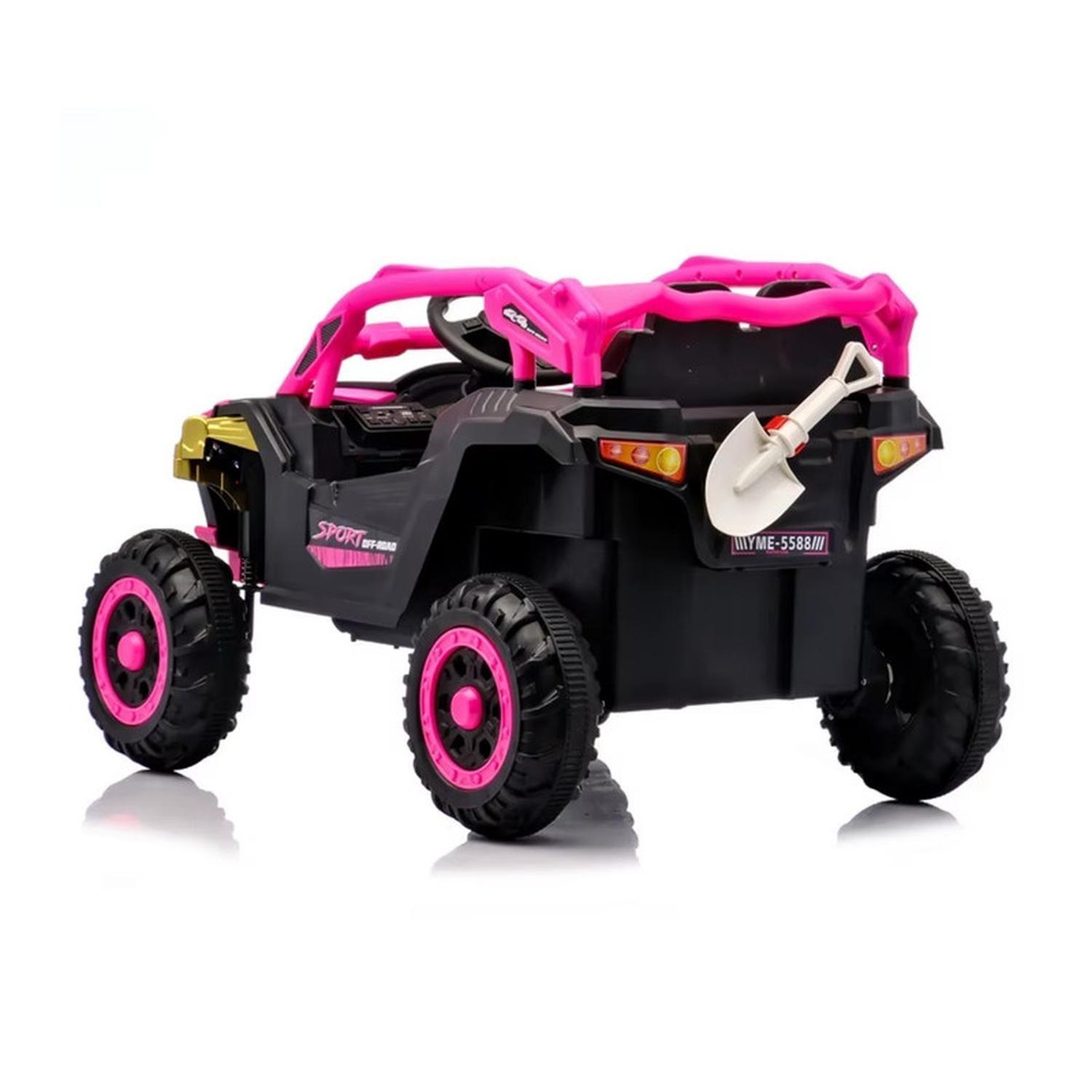 Auto Eléctrico Infantil Buggy Nitro Batería Control Rosado-6