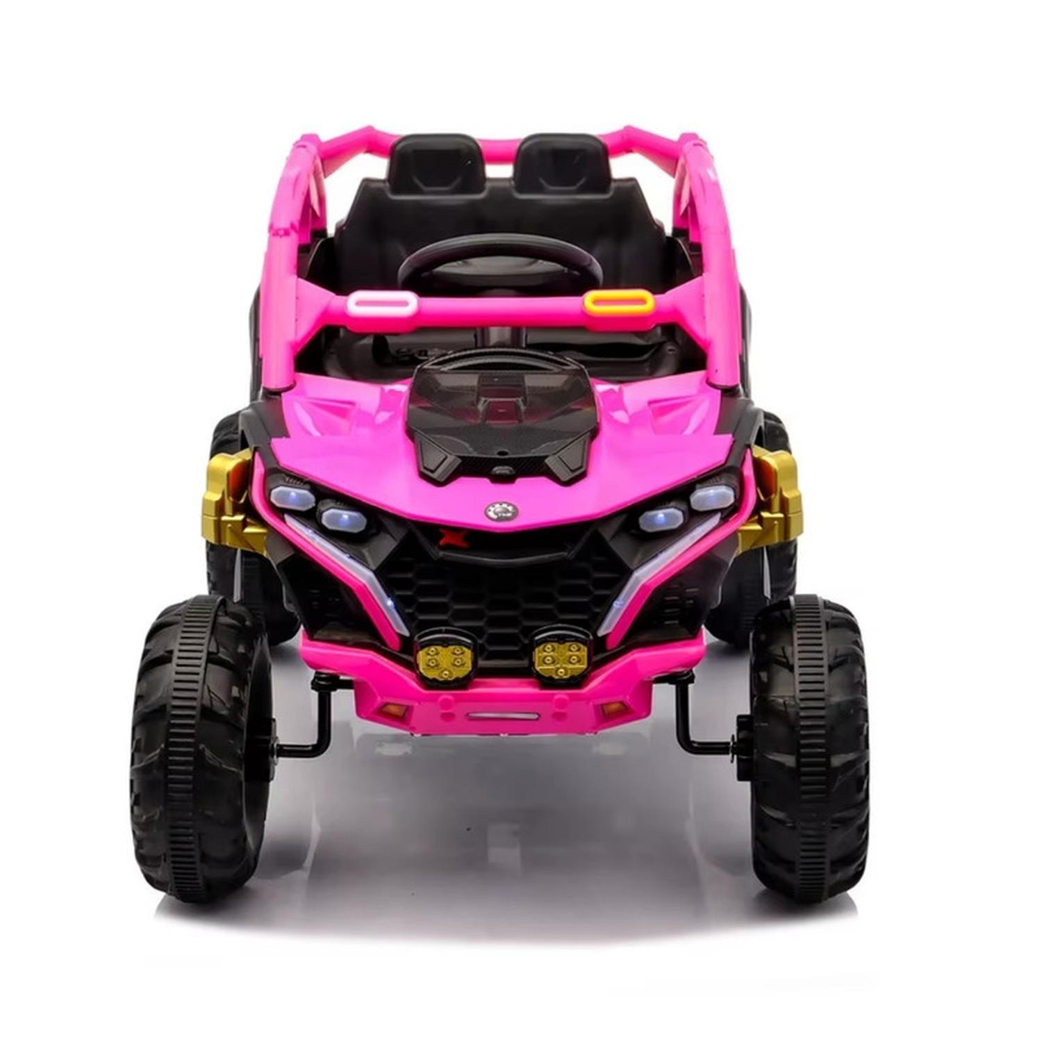 Auto Eléctrico Infantil Buggy Nitro Batería Control Rosado-7