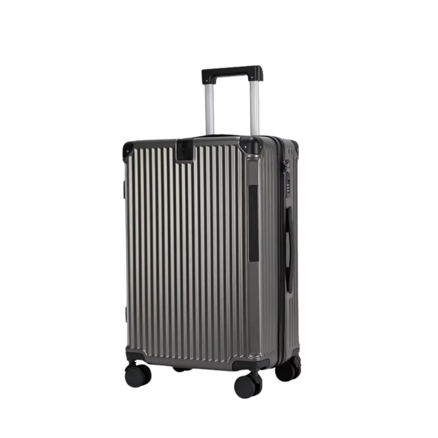 Maleta Tapa Dura Moderna 71x44x27 cm Porta Vaso USB Gris-6