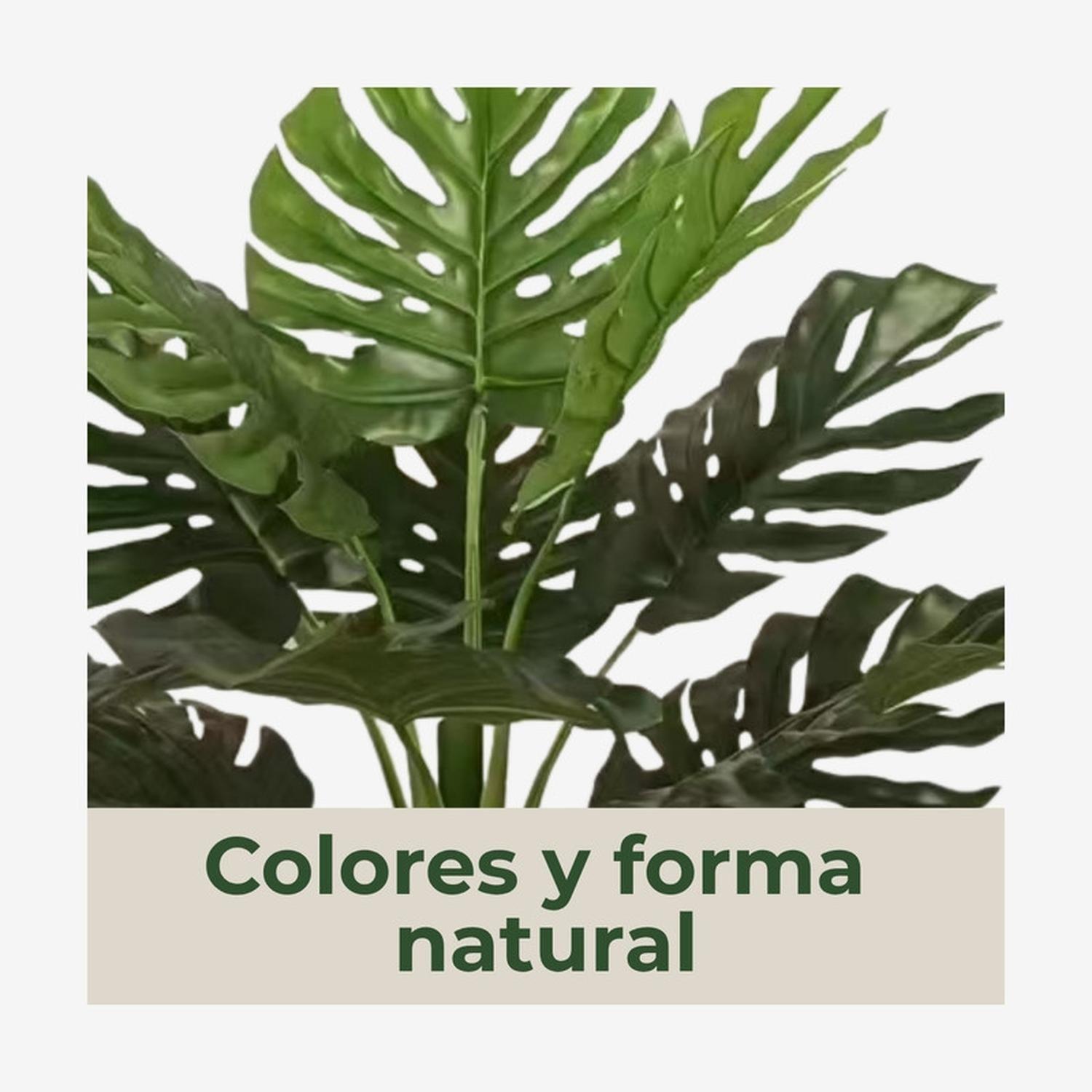 Planta Artificial Monstera Hoja Grande 110 cm-4