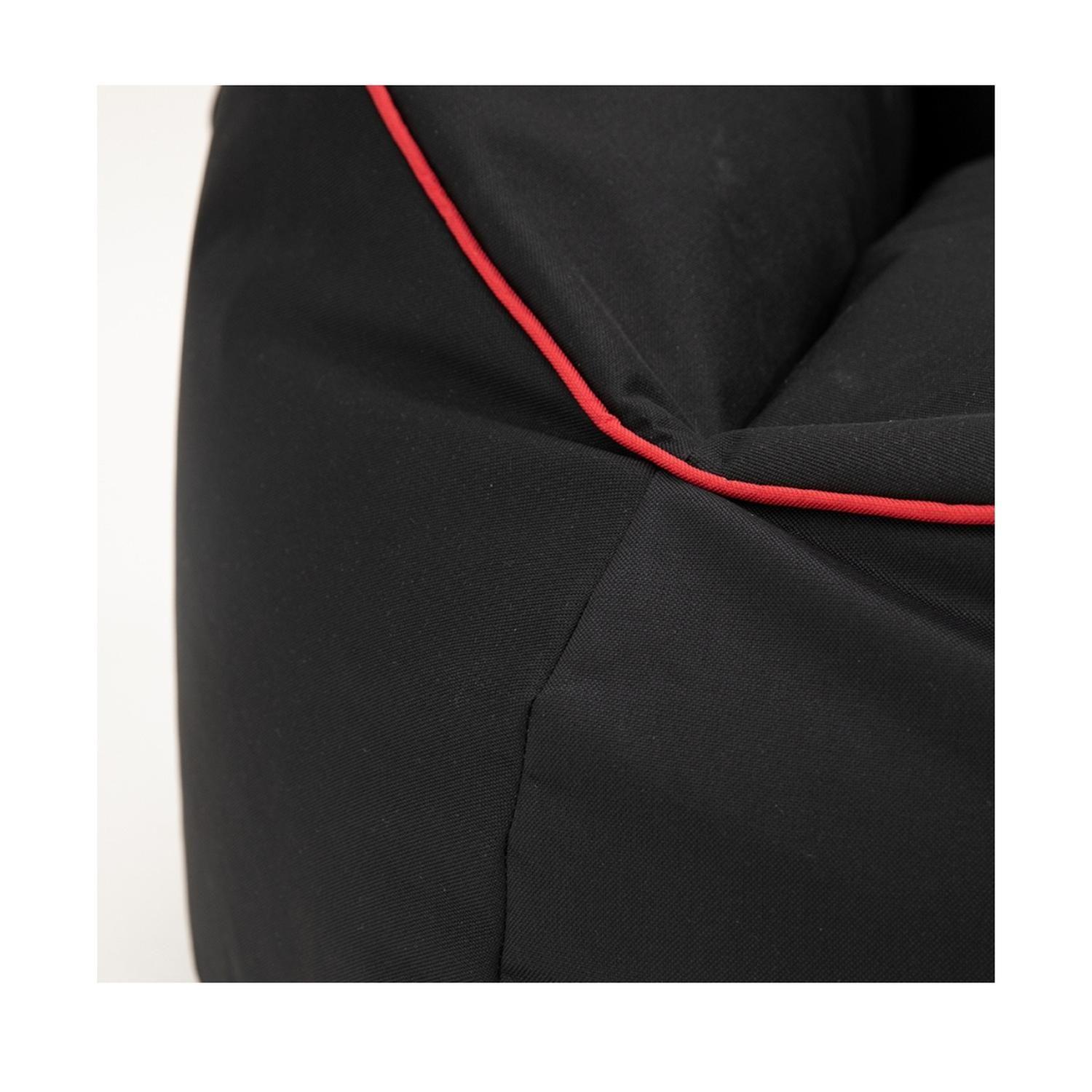 Puff Pera Gamer Negro Tela Oxford 600D 92x92x64 cm.-1