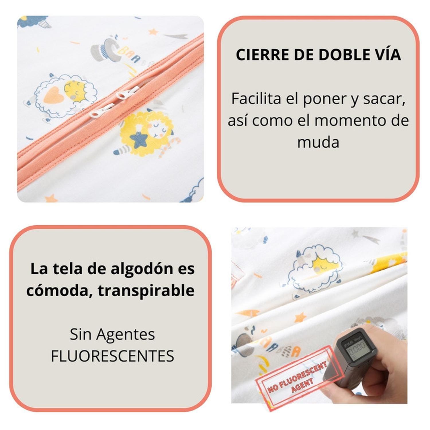 Saquito Dormir Bebe Tog 0,5 Algodon Ultraliviano Erizo-2