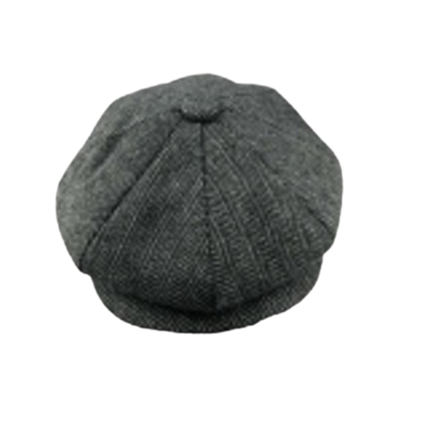 Boina Peaky Blinders Color Gris Oscuro Wool Blended Estilo Inglés-0