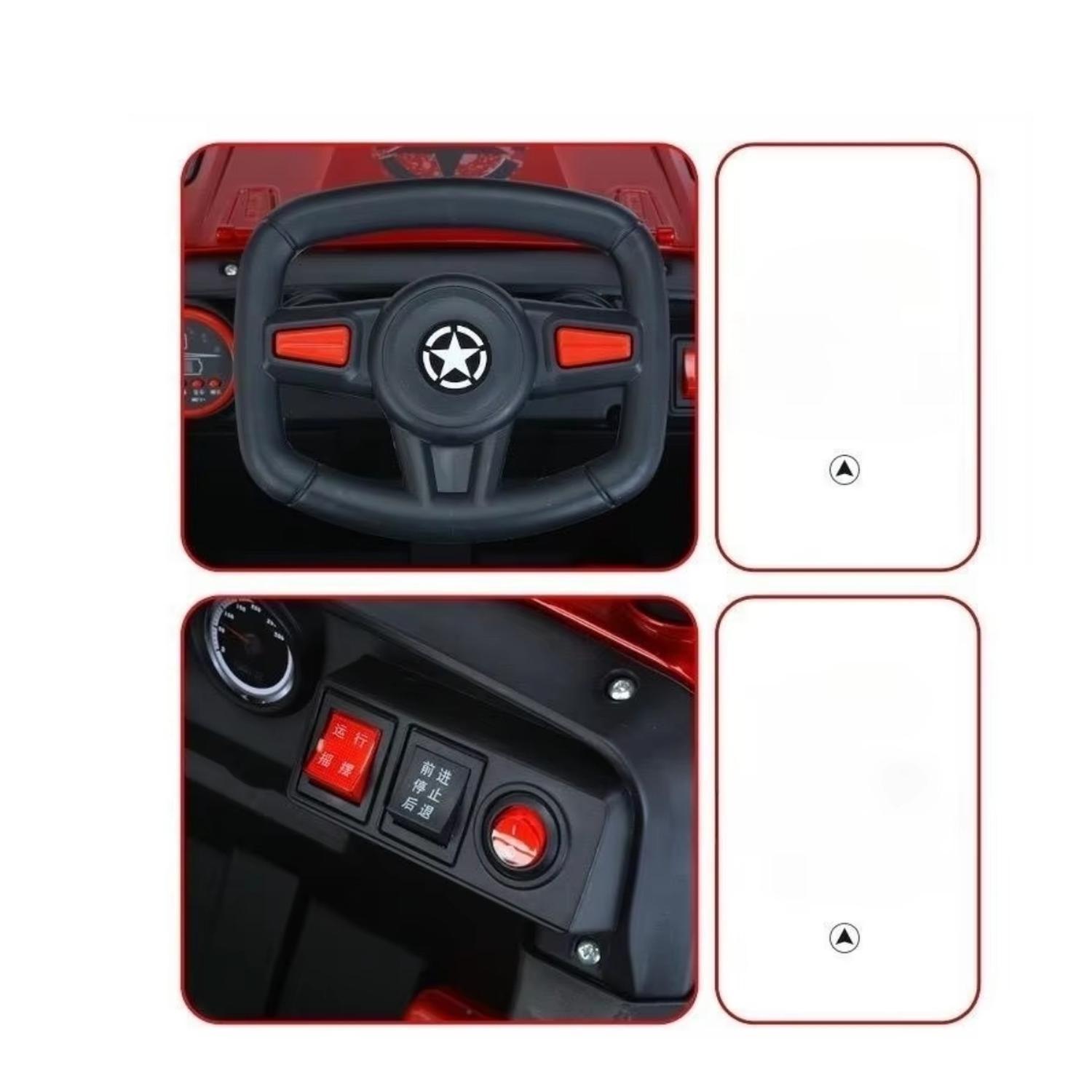 Auto Electrico Infantil Jeep Batería Con Control 2188Pp Verde-2