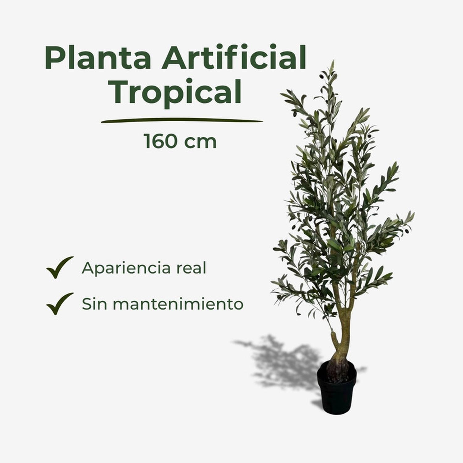 Planta Artificial Olivo Diseño Realista 160 cm-2