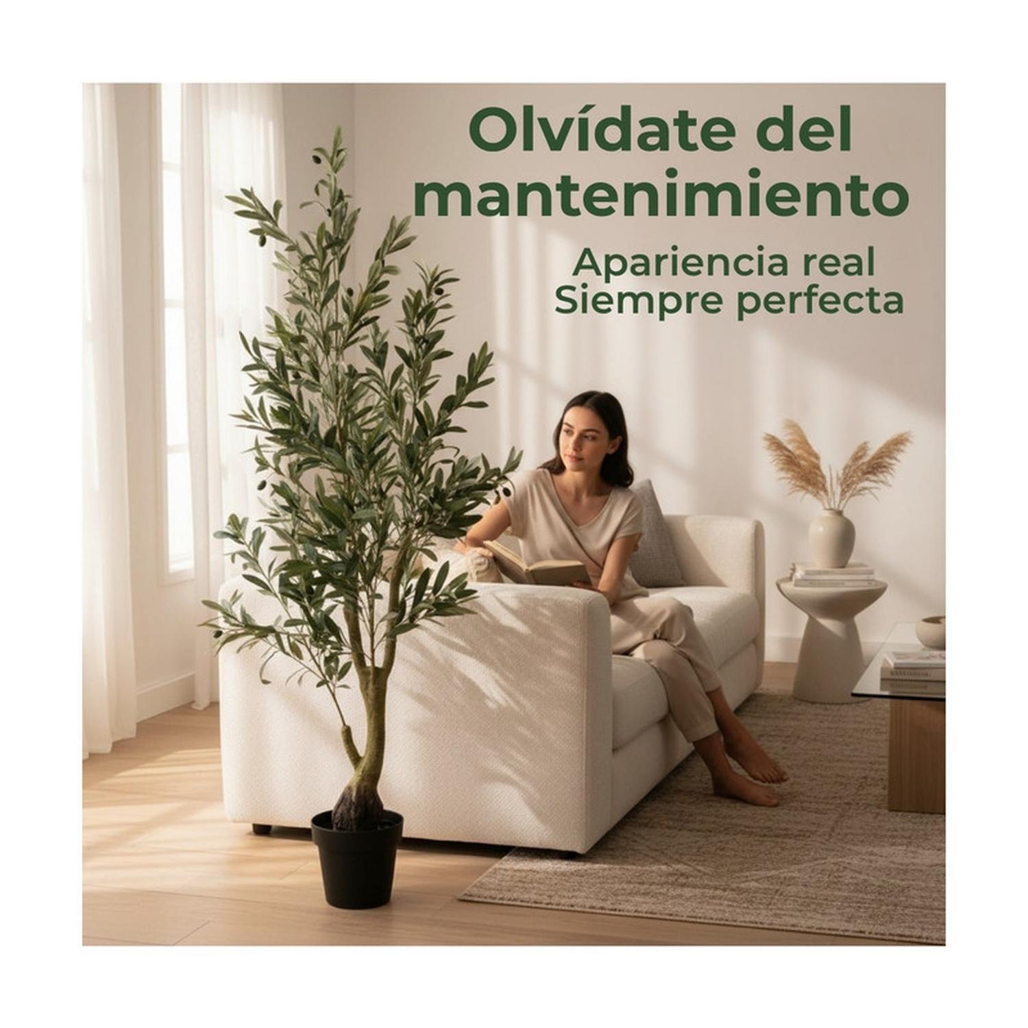 Planta Artificial Olivo Diseño Realista 160 cm-5