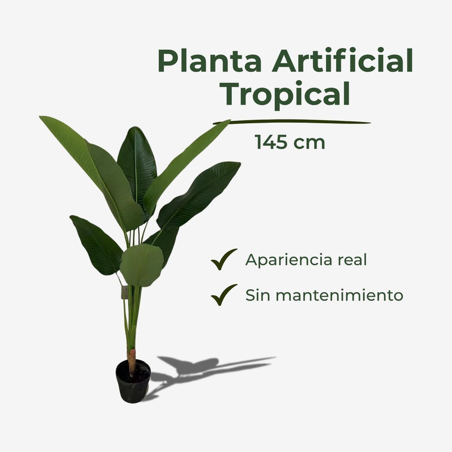 Planta Artificial Ave Del Paraíso Strelitzia 145 Cm-2