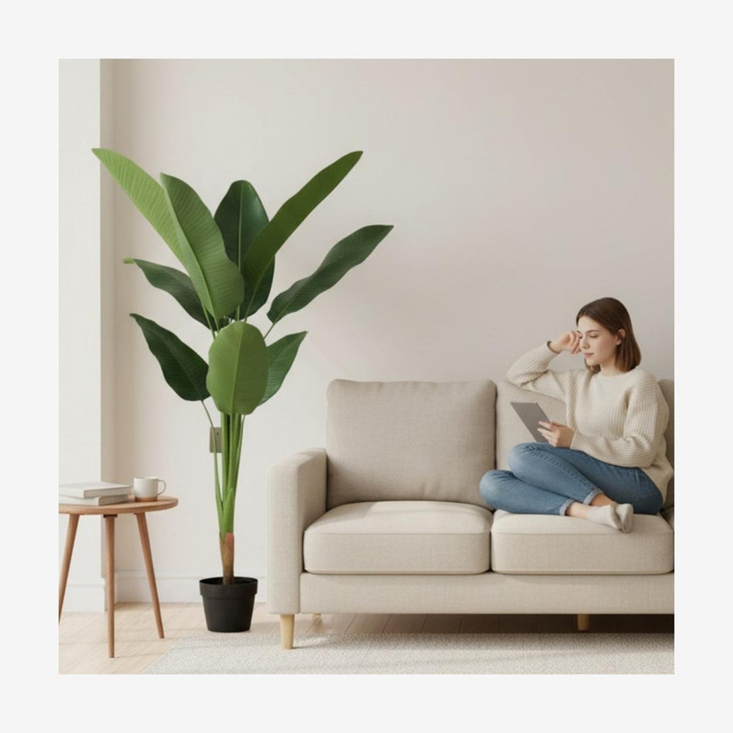 Planta Artificial Ave Del Paraíso Strelitzia 145 Cm-6