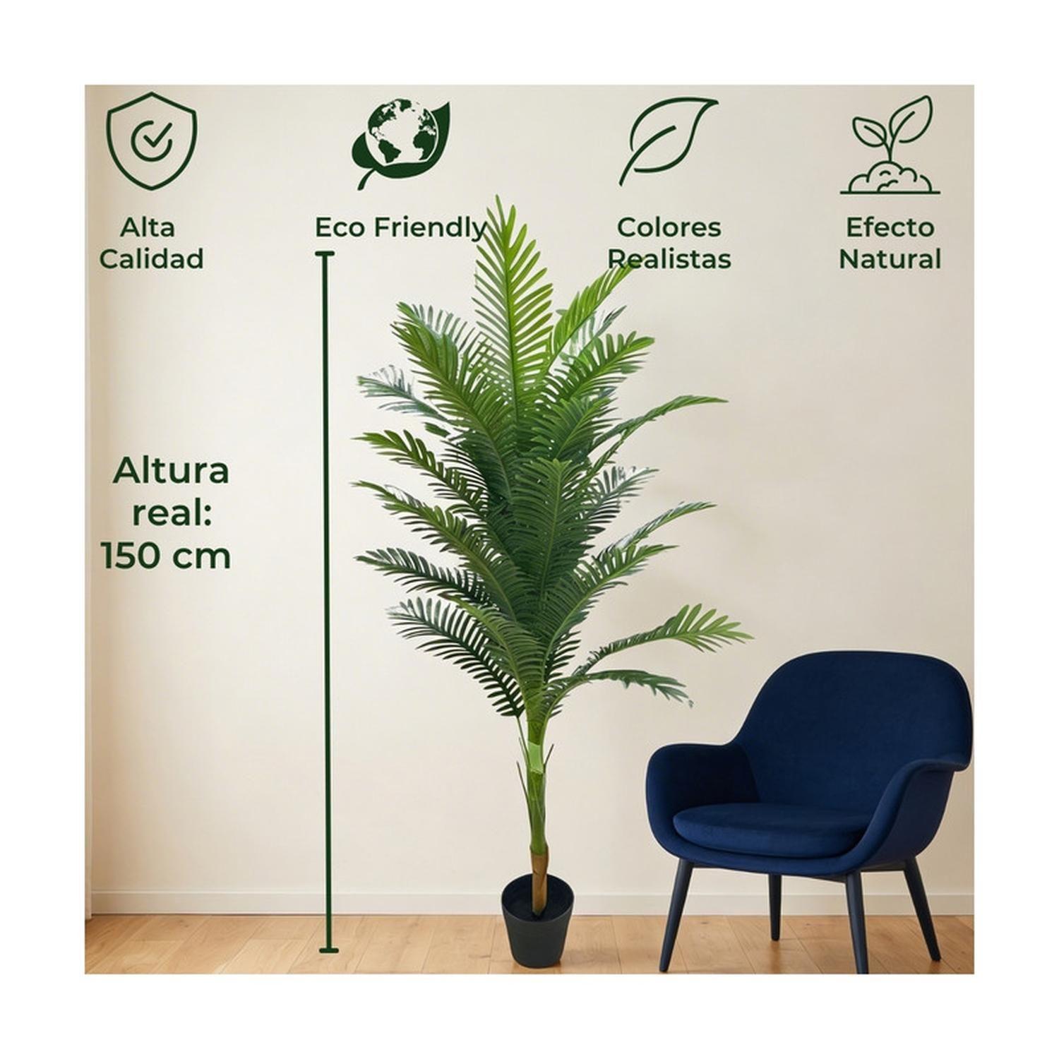 Planta Artificial Palmera Areca Alta 150 cm-3