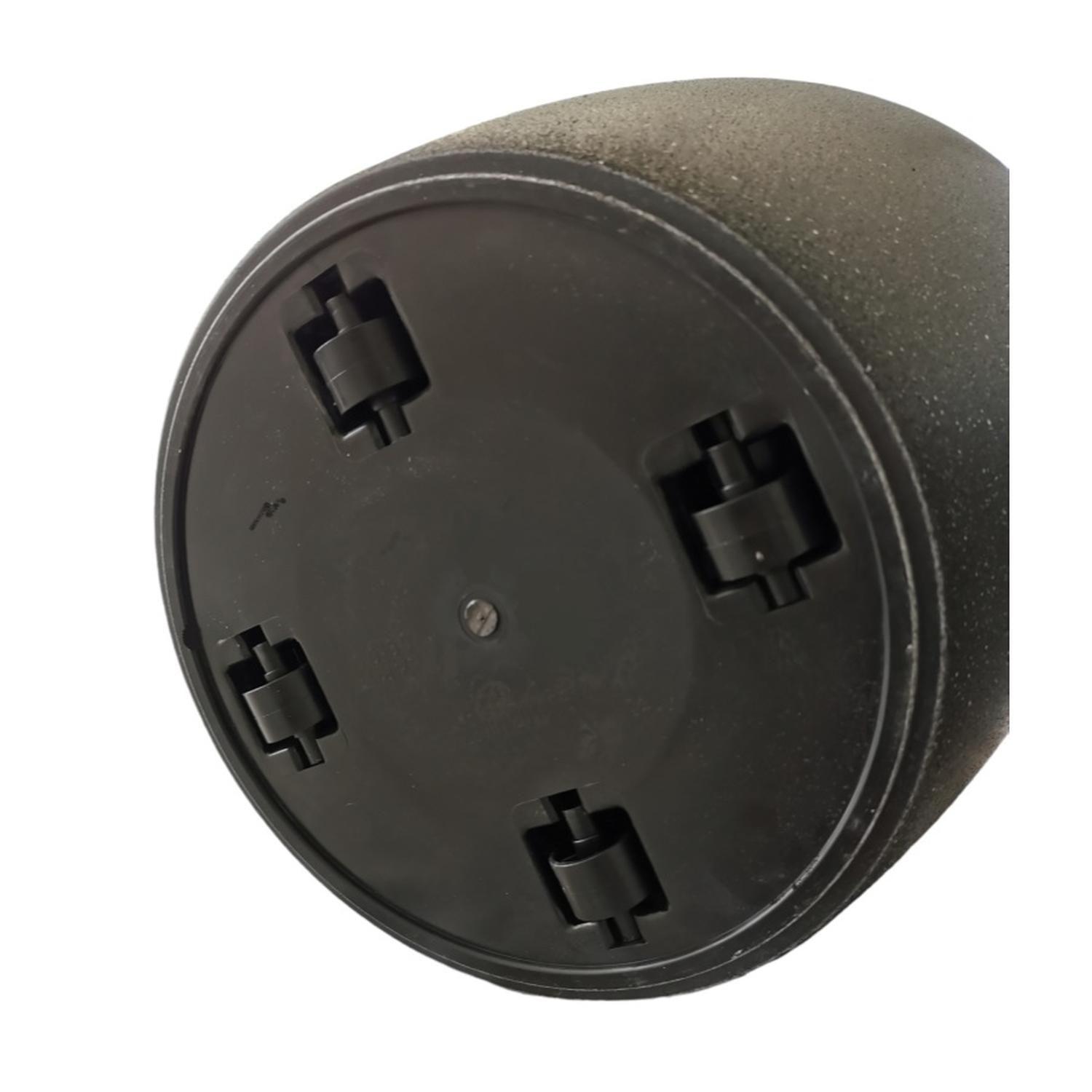 Macetero Plástico Redondo Color Gris.-2