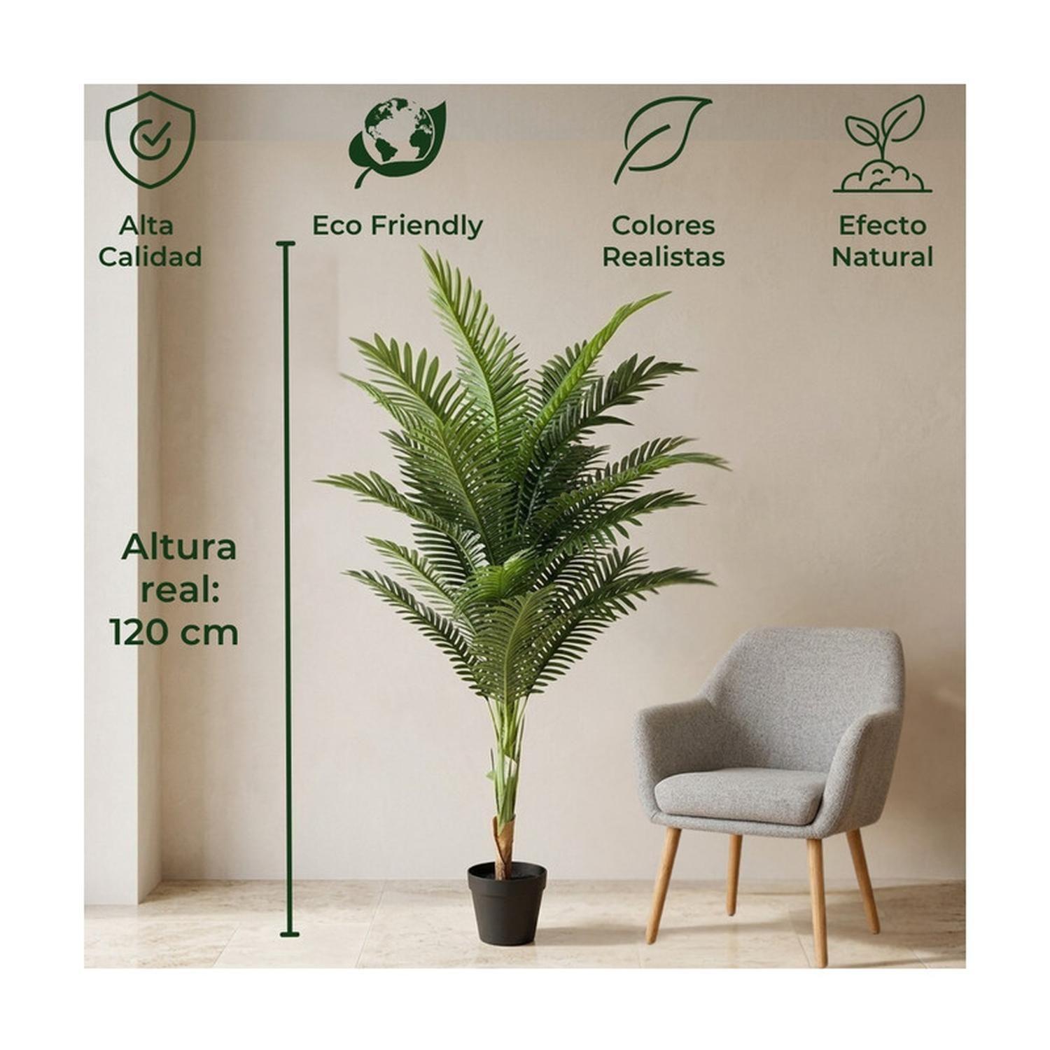 Planta Artificial Palmera Areca Decorativa 120 cm-3