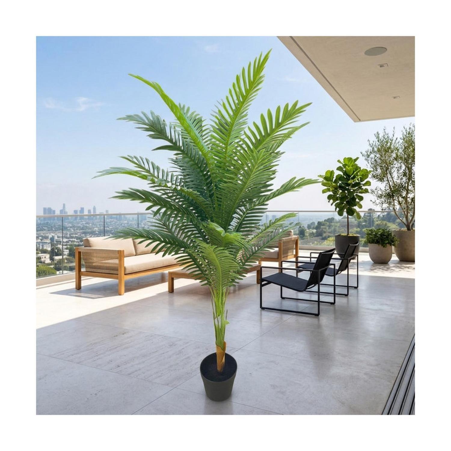 Planta Artificial Palmera Areca Decorativa 120 cm-6