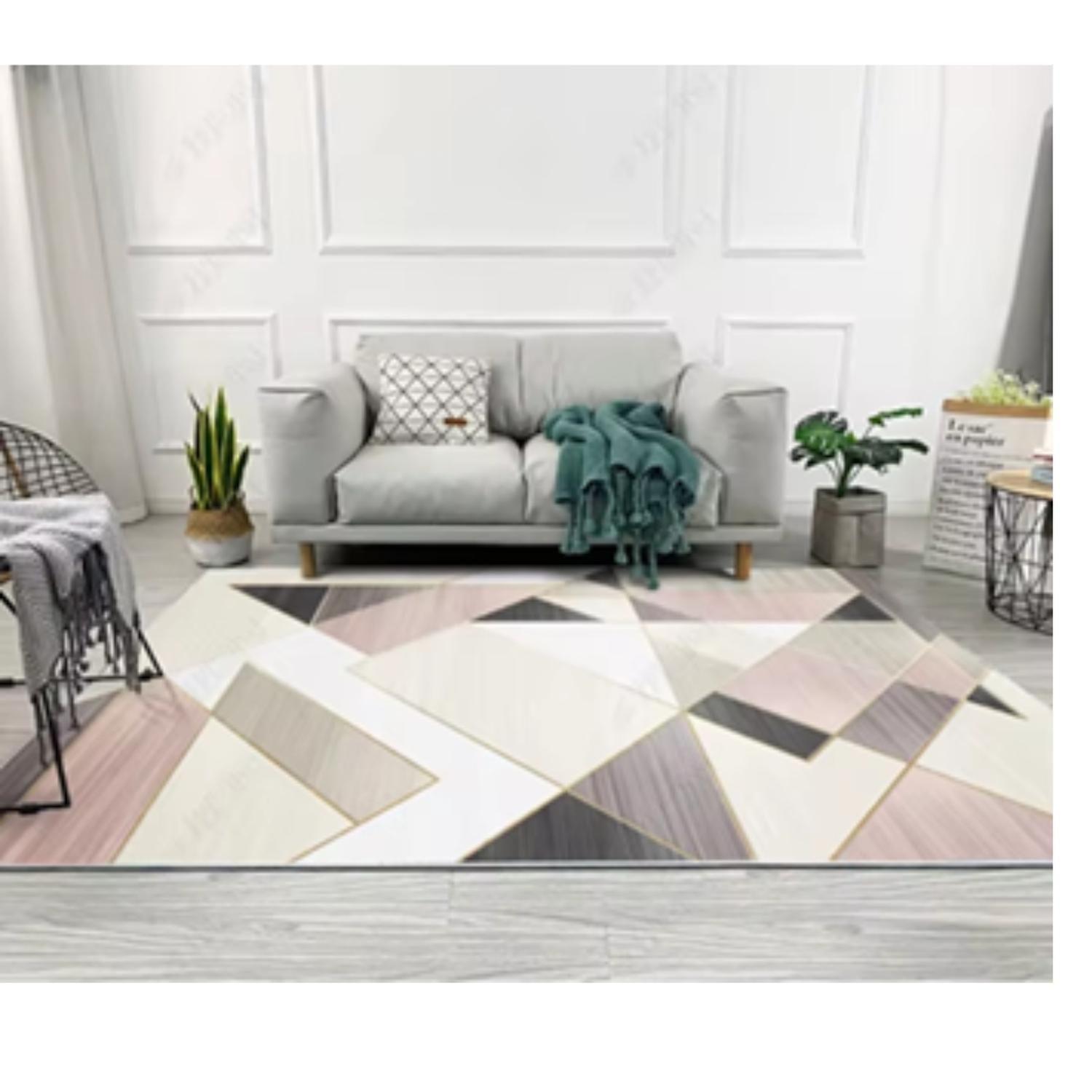 Alfombra Living 120X160 Cm. Ravelo Tapete Sala Estar 3D-0